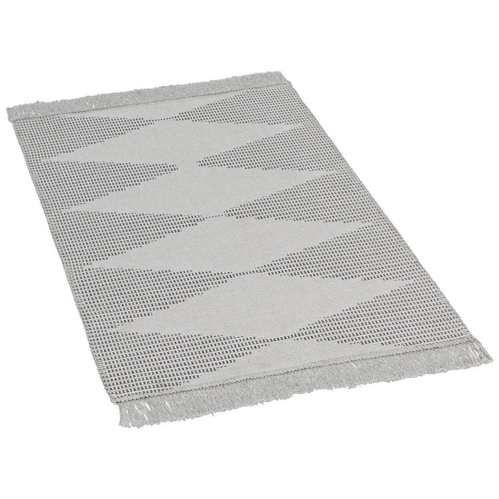 Teppich Boho Kilim grau B/L: ca. 60x90 cm günstig online kaufen