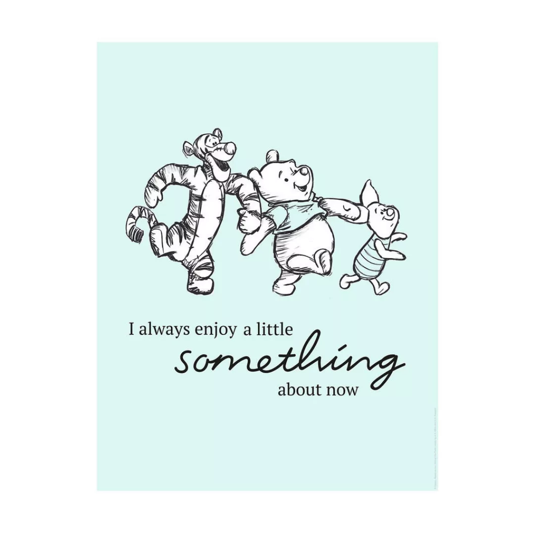Komar Wandbild Winnie Pooh Little Something Disney B/L: ca. 40x50 cm günstig online kaufen