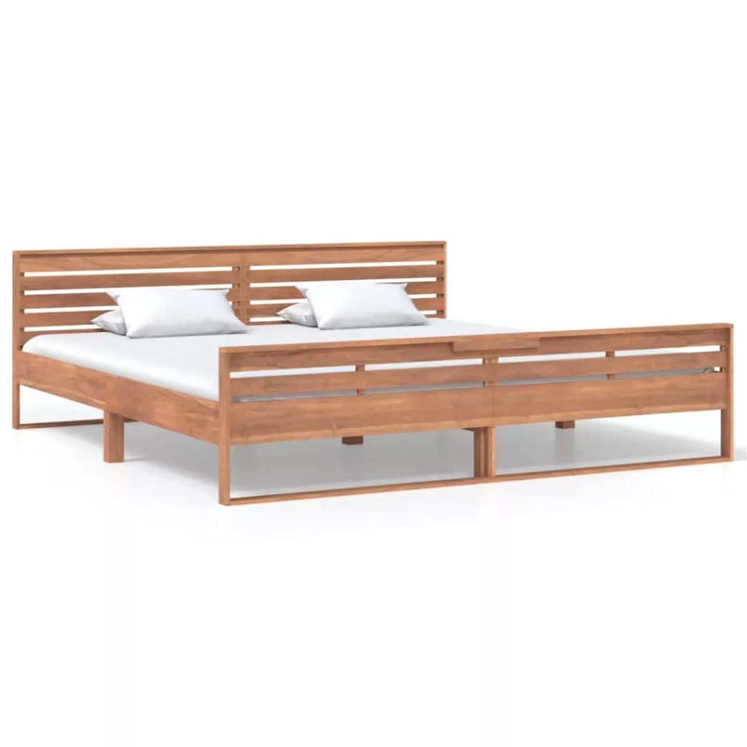 Massivholzbett Teak 200x200 Cm günstig online kaufen