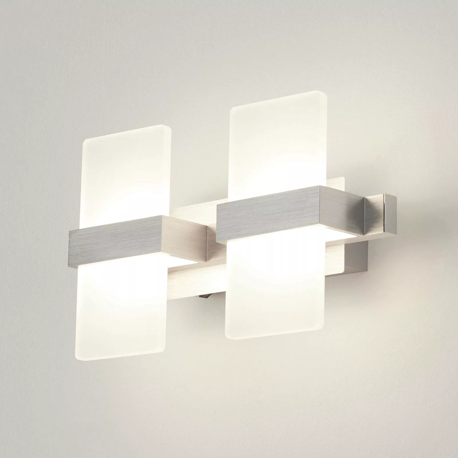 LED Wandleuchte in Aluminium-Gebürstet und Weiß 4,5W 430lm günstig online kaufen