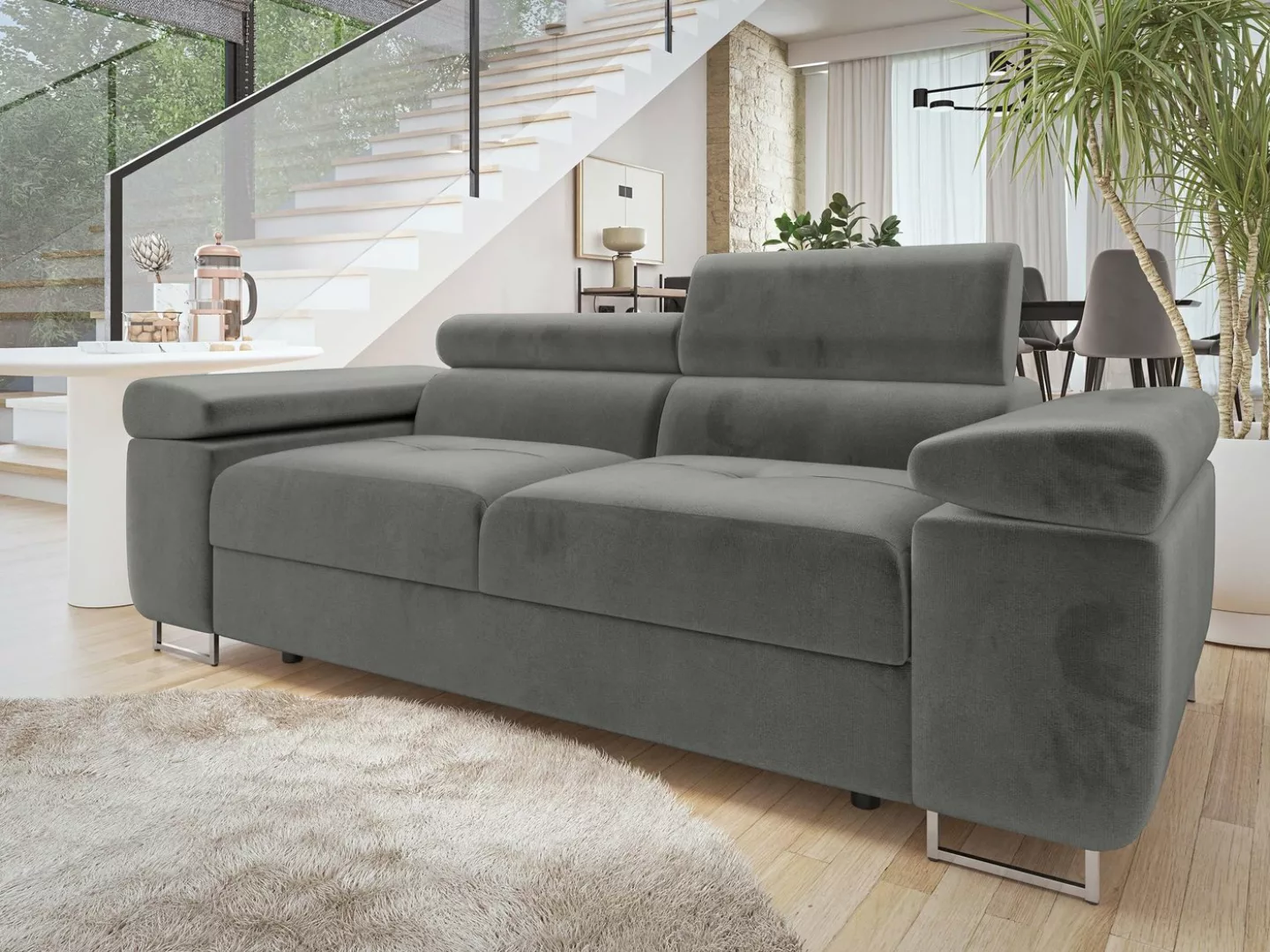 MIRJAN24 Sofa Torezio 2, Einstellbare Kopfstützen, 198x102x70-90 cm günstig online kaufen