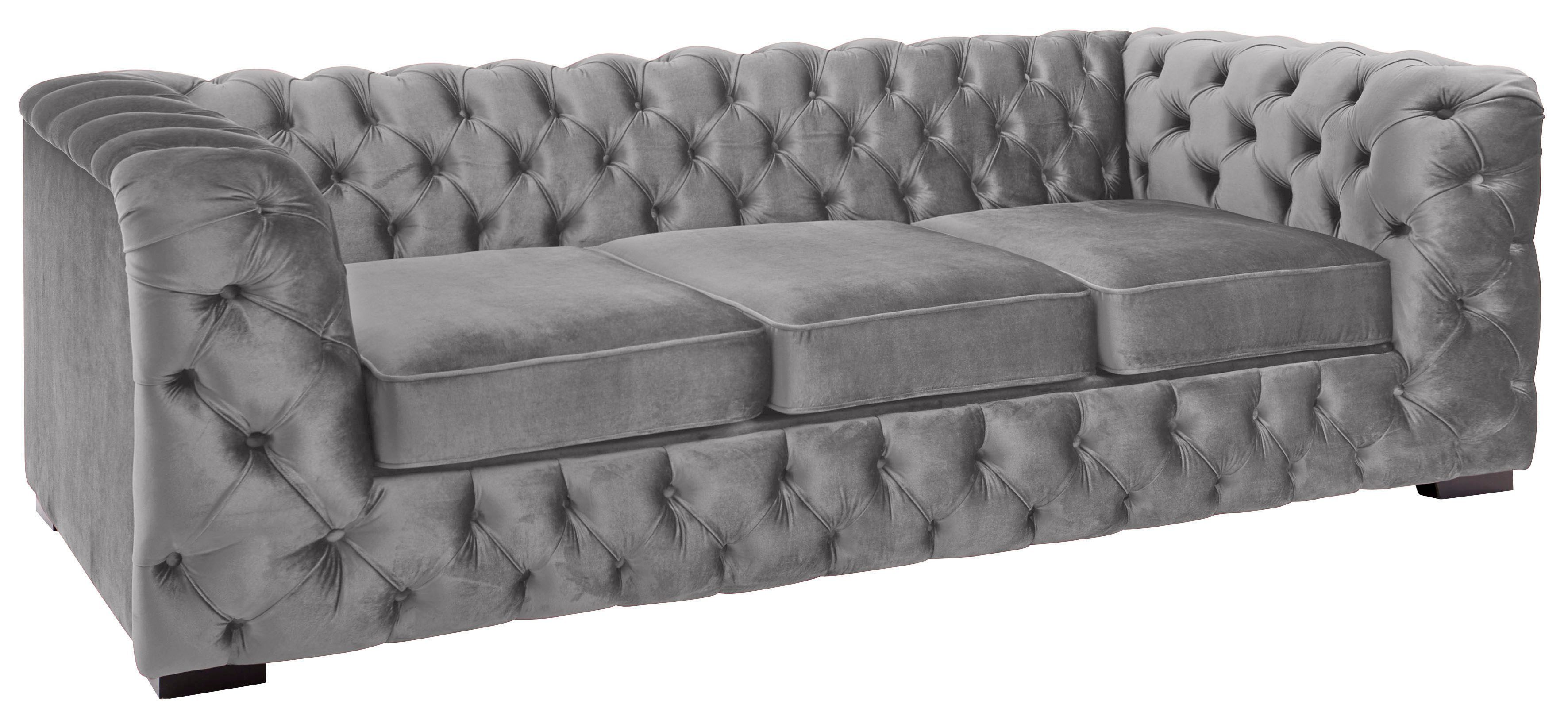 Home affaire Chesterfield-Sofa "Kalina", klassische Chesterfield-Knopfheftu günstig online kaufen
