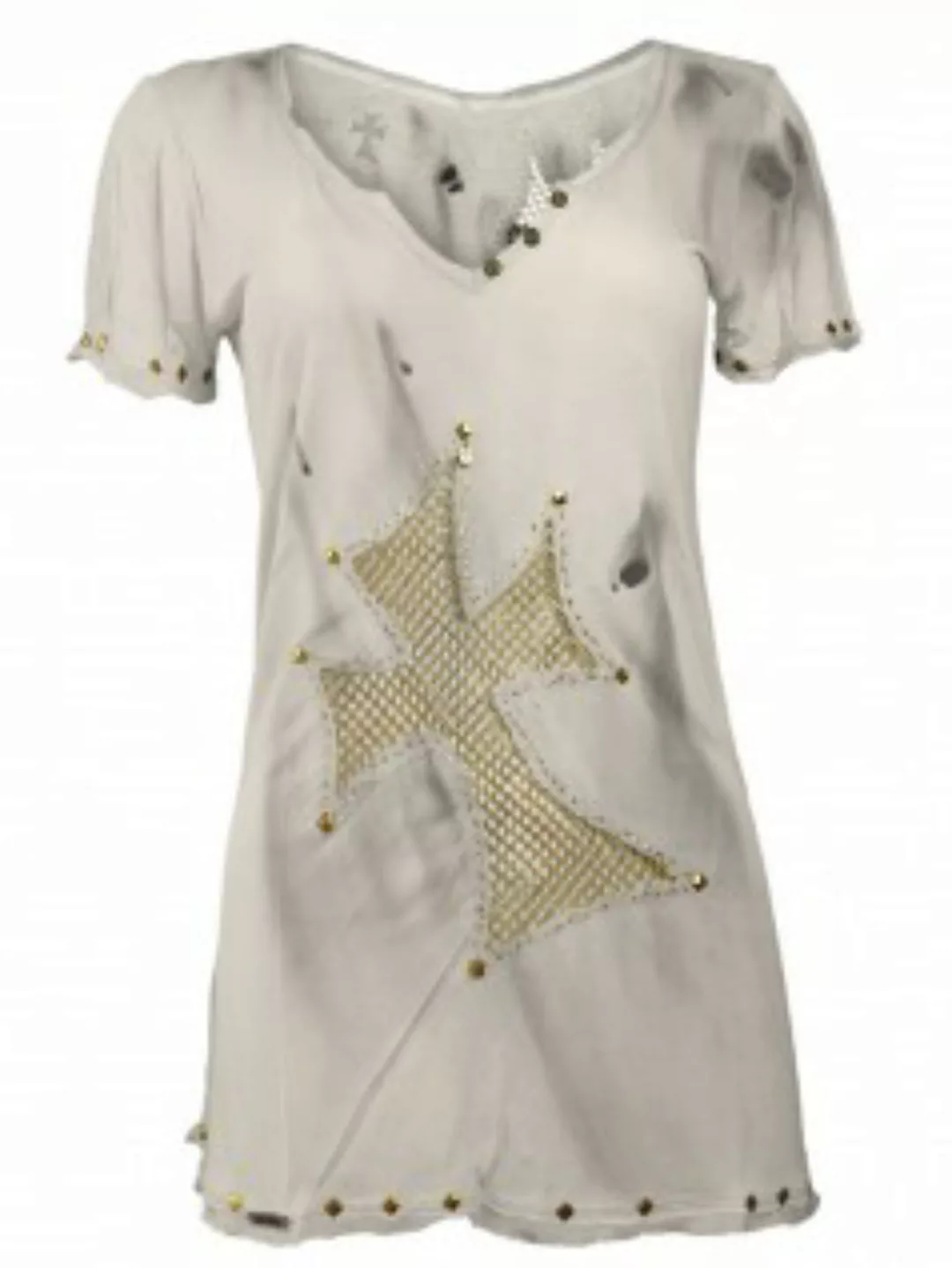 Cross & Glory Damen Shirt Gold günstig online kaufen