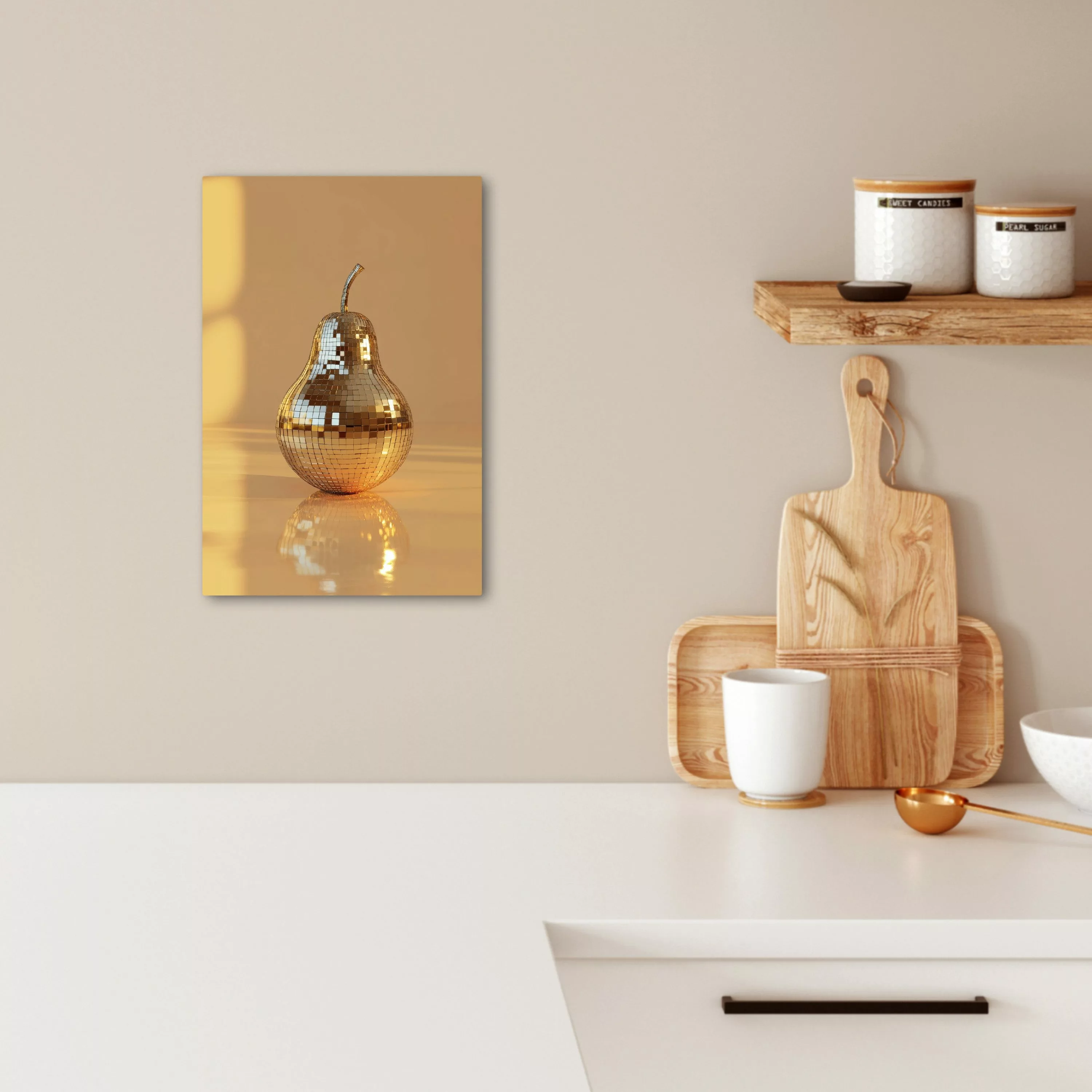 OneMillionCanvasses® Leinwandbild Gold - Disco - günstig online kaufen