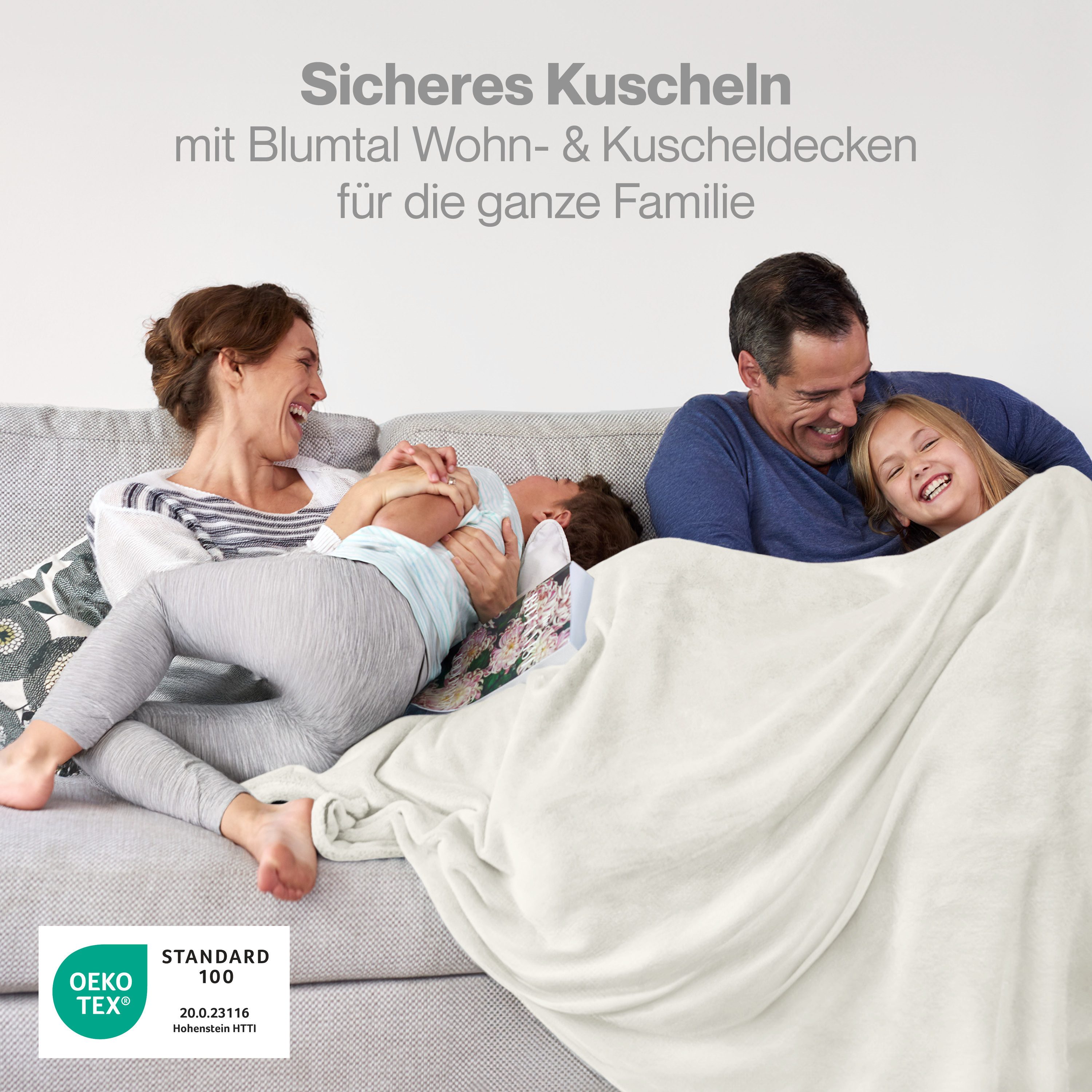 Wohndecke Kuschelige Fleecedecke, Oeko-Tex zertifizierte Decke, günstig online kaufen