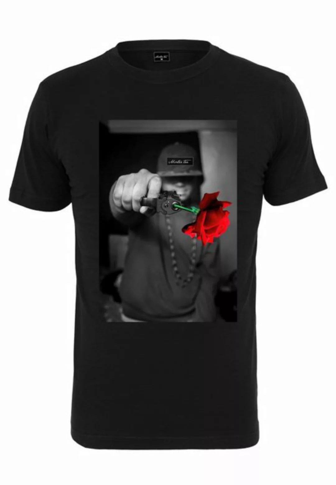 MisterTee T-Shirt MisterTee Herren Mister Tee Pistol Rose Tee (1-tlg) günstig online kaufen