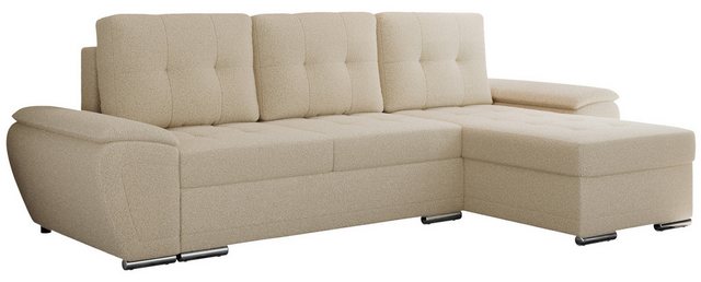 MKS MÖBEL Ecksofa UMBRIA L, Set, Schlafsofa, T30-Schaum, Wellenfedern, Meta günstig online kaufen