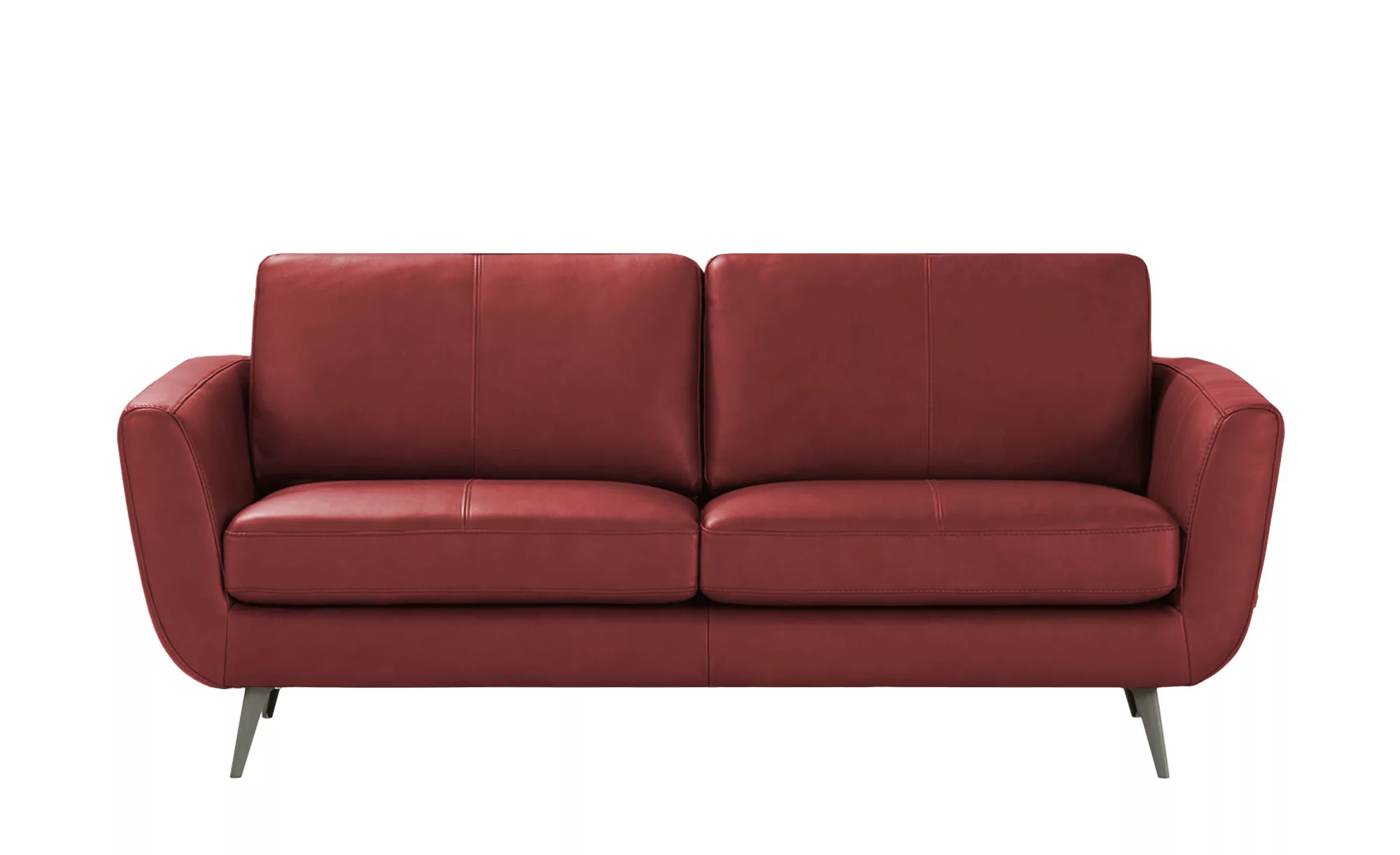 SOHO Ledersofa  Smilla ¦ rot ¦ Maße (cm): B: 197 H: 85 T: 93.0 Polstermöbel günstig online kaufen