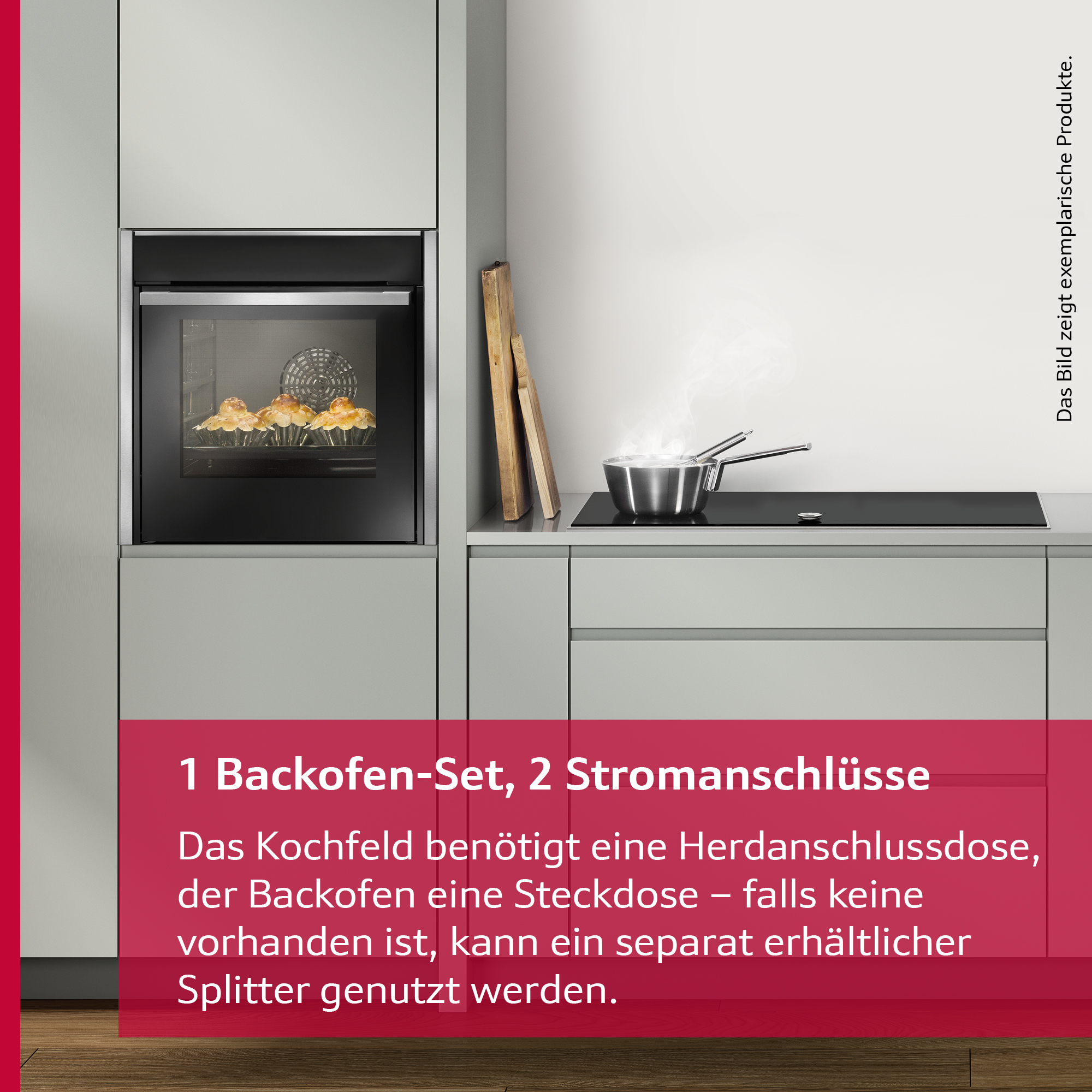 NEFF Backofen-Set »B1CCC0AK3«, mit Teleskopauszug nachrüstbar, mit 5 Beheiz günstig online kaufen