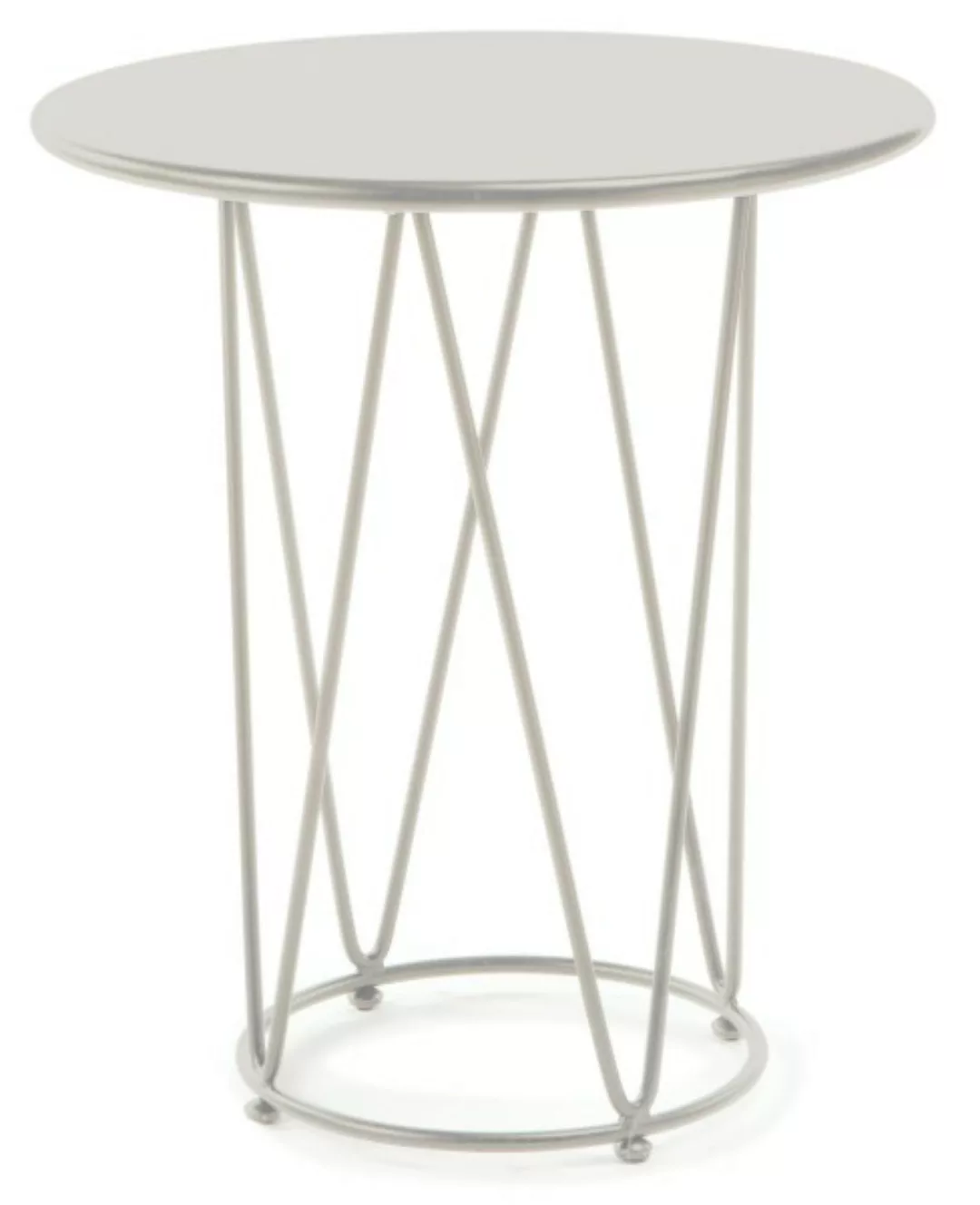 Tisch Daisy Ø 65 cm, Höhe 75 cm perlweiß günstig online kaufen
