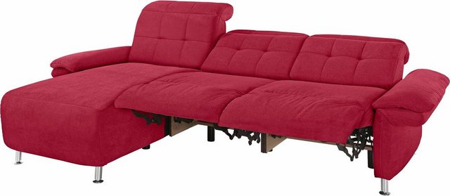 Places of Style Ecksofa Manhattan L-Form, 2 Sitze mit elektrischer Relaxfun günstig online kaufen