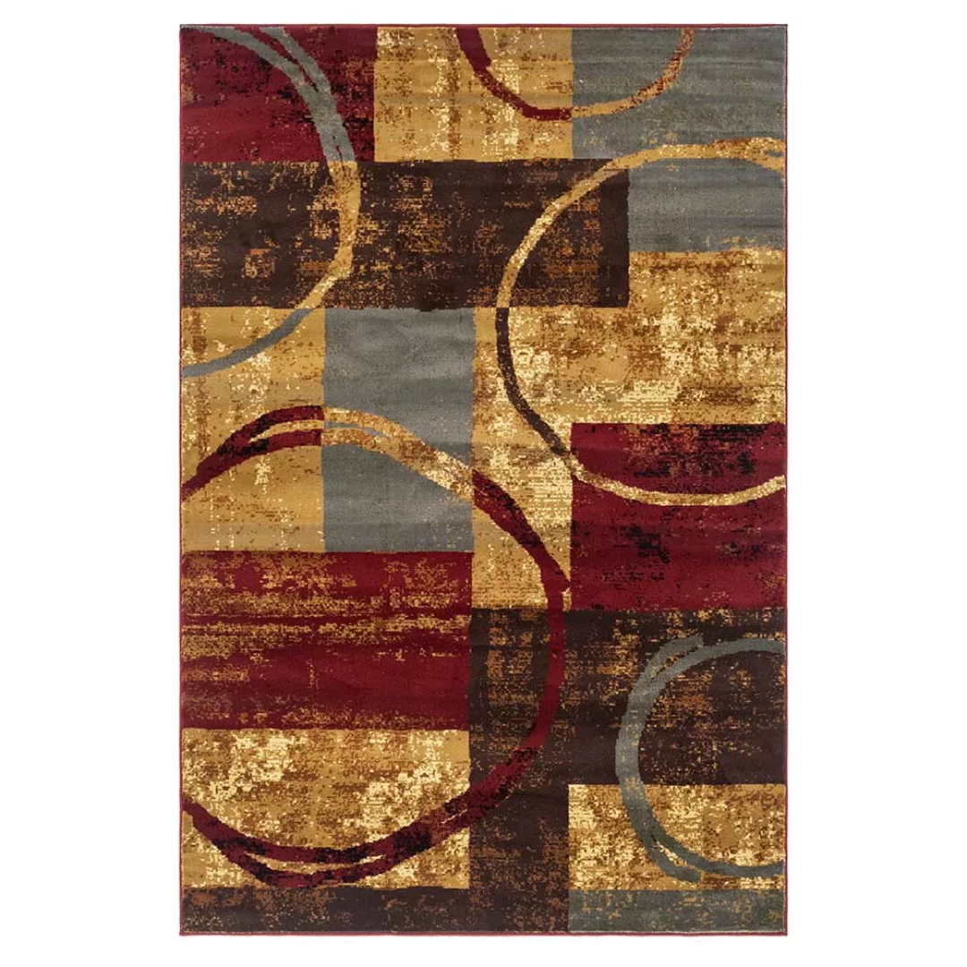 Rechteckiger Esszimmerteppich in Bunt 150x245 cm und 185x275 cm günstig online kaufen