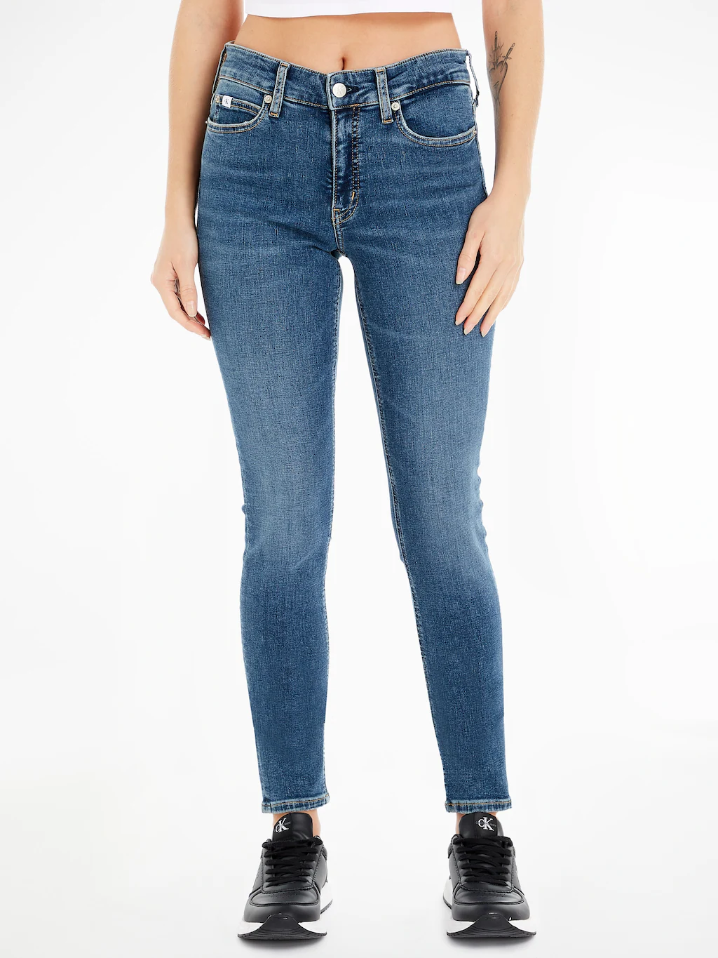 Calvin Klein Jeans Skinny-fit-Jeans "MID RISE SKINNY", 5-Pocket-Form günstig online kaufen