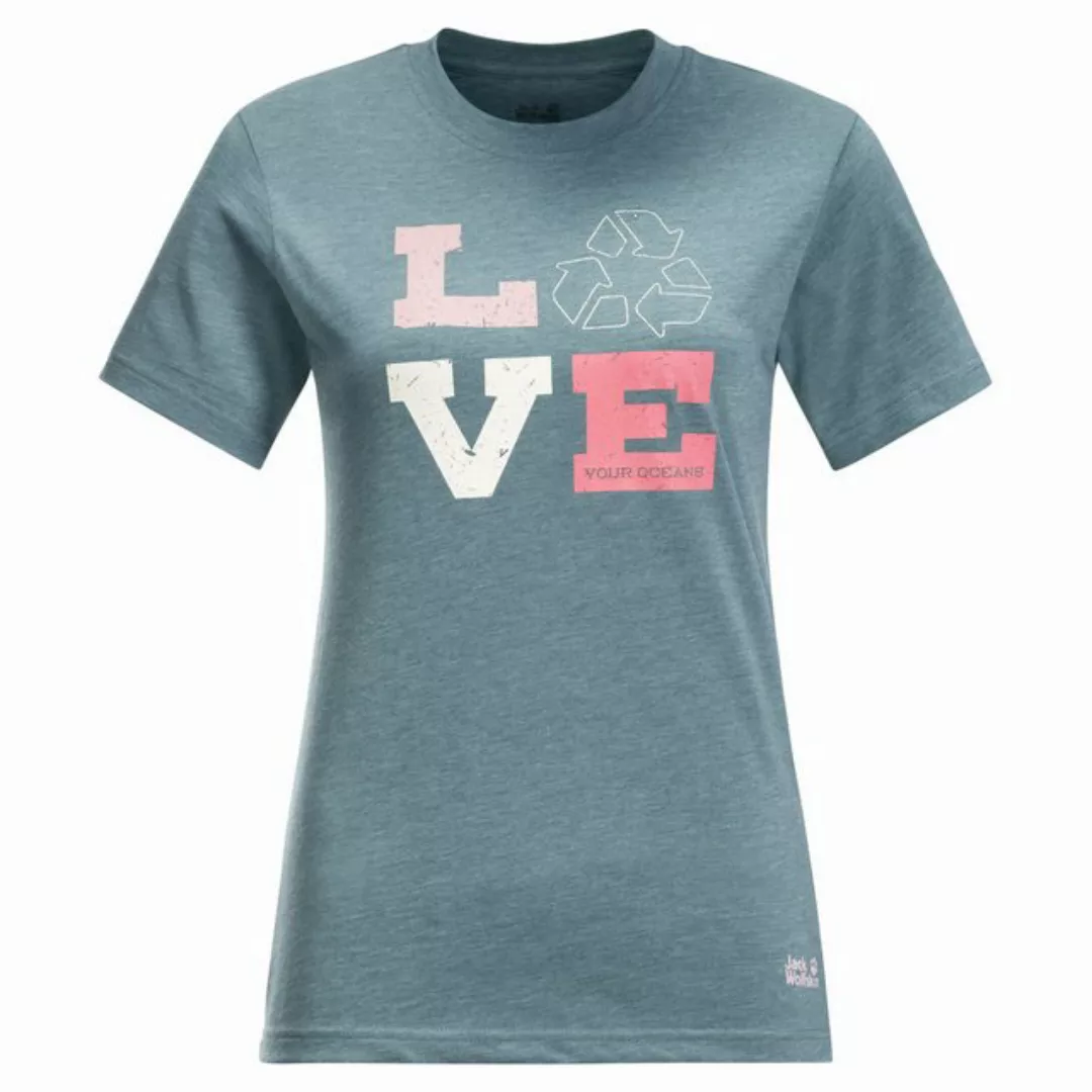 Jack Wolfskin Kurzarmshirt Jack Wolfskin W Ocean Love Tee Damen Kurzarm-Shi günstig online kaufen