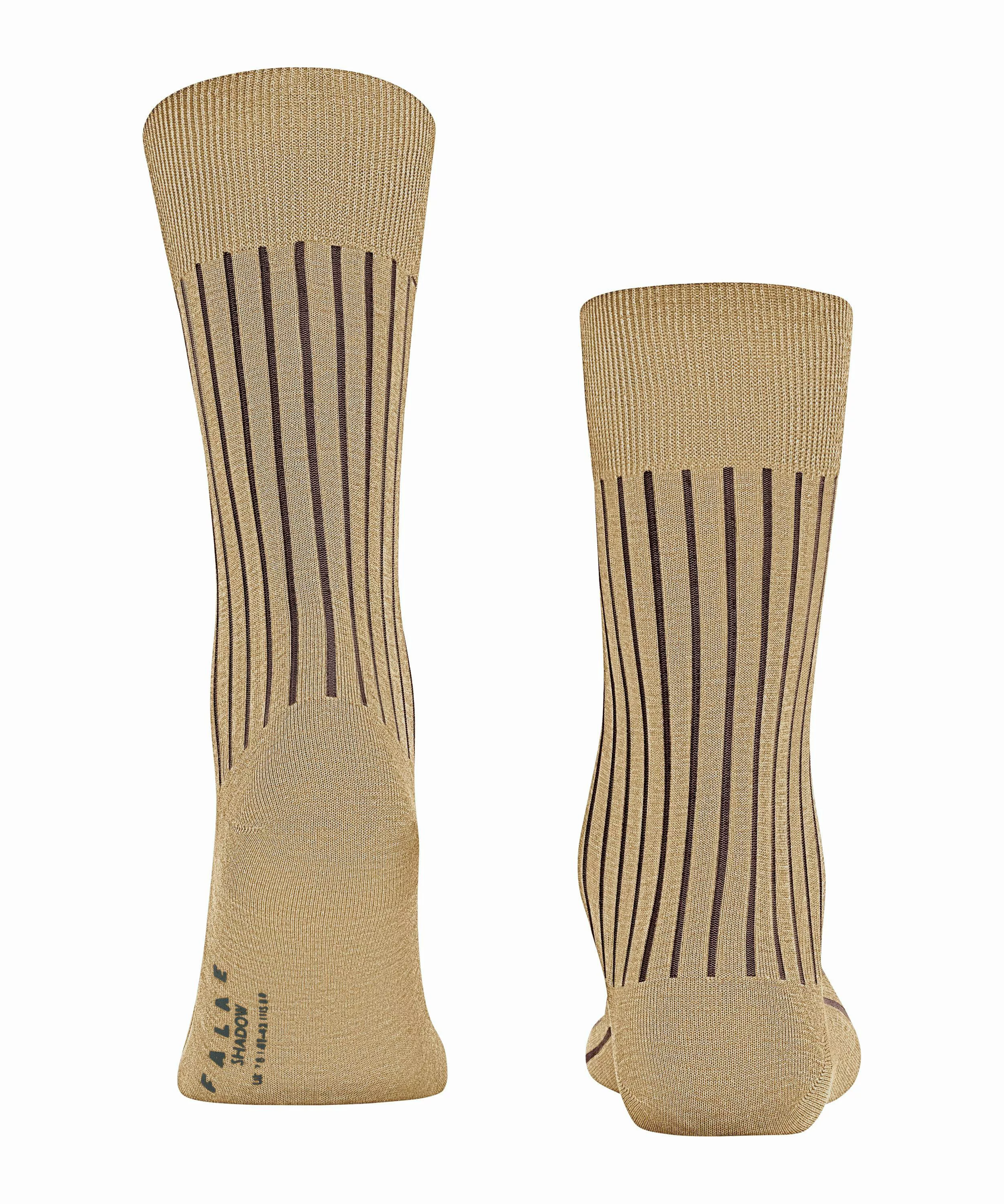 FALKE Shadow Herren Socken, 39-40, Beige, Rippe, Baumwolle, 14648-406603 günstig online kaufen