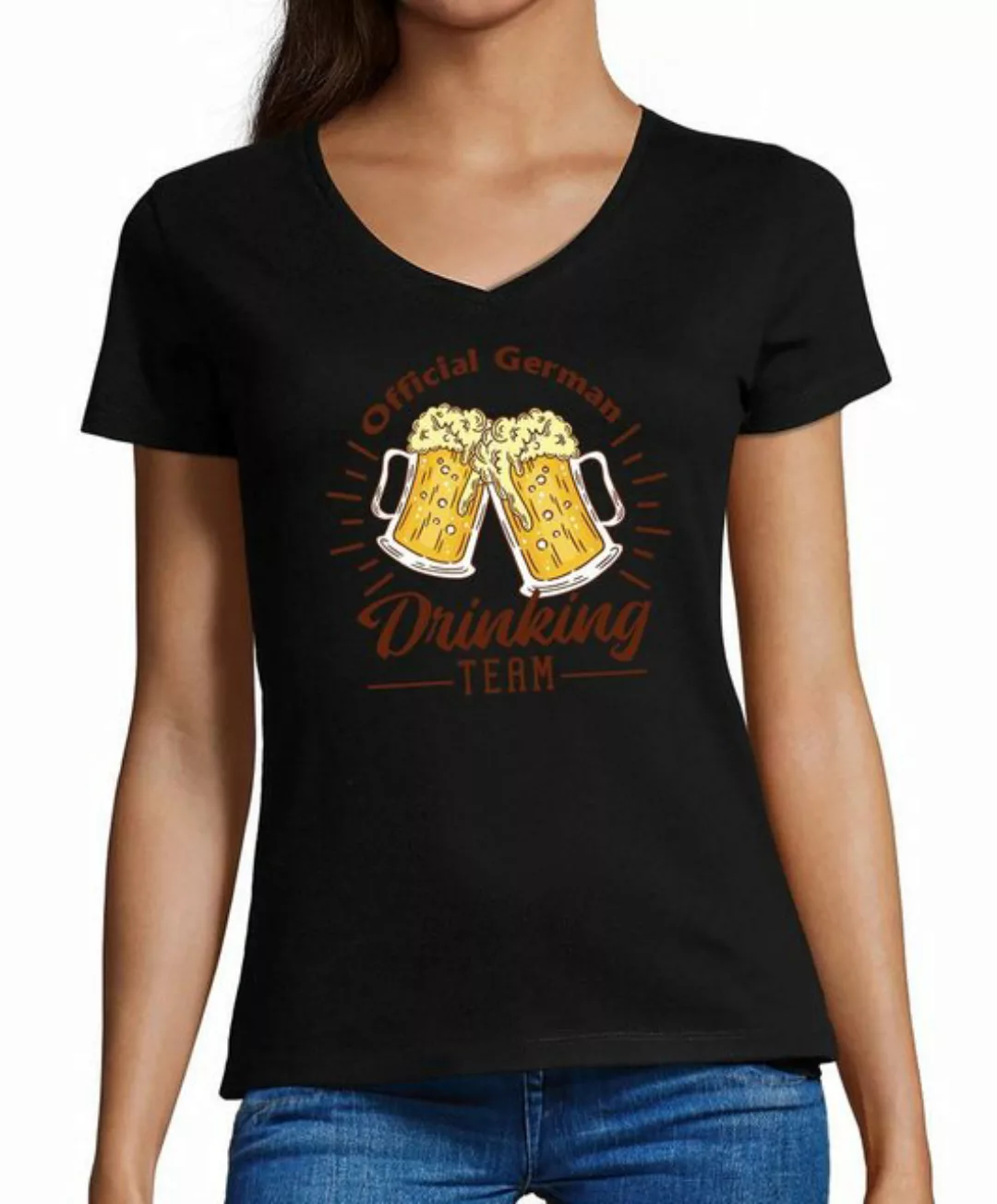 MyDesign24 T-Shirt Damen Oktoberfest T-Shirt - Official German Drinking Tea günstig online kaufen