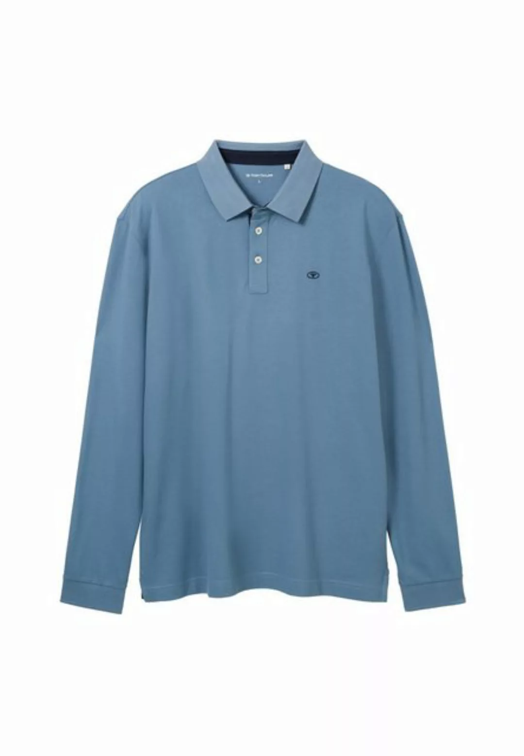 TOM TAILOR Poloshirt Poloshirt Langarmshirt mit Polokragen (1-tlg) günstig online kaufen