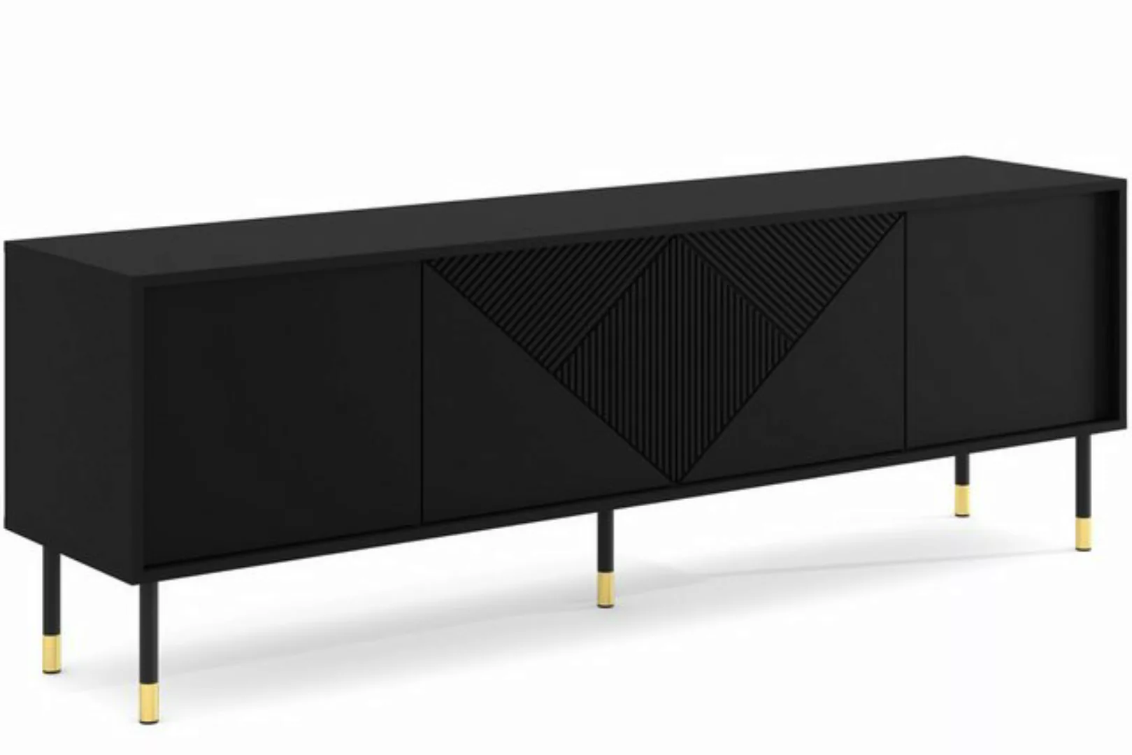 KONSIMO® TV-Schrank TULA Lowboard, TV Möbel, mit Push-to-Open-System (schwa günstig online kaufen