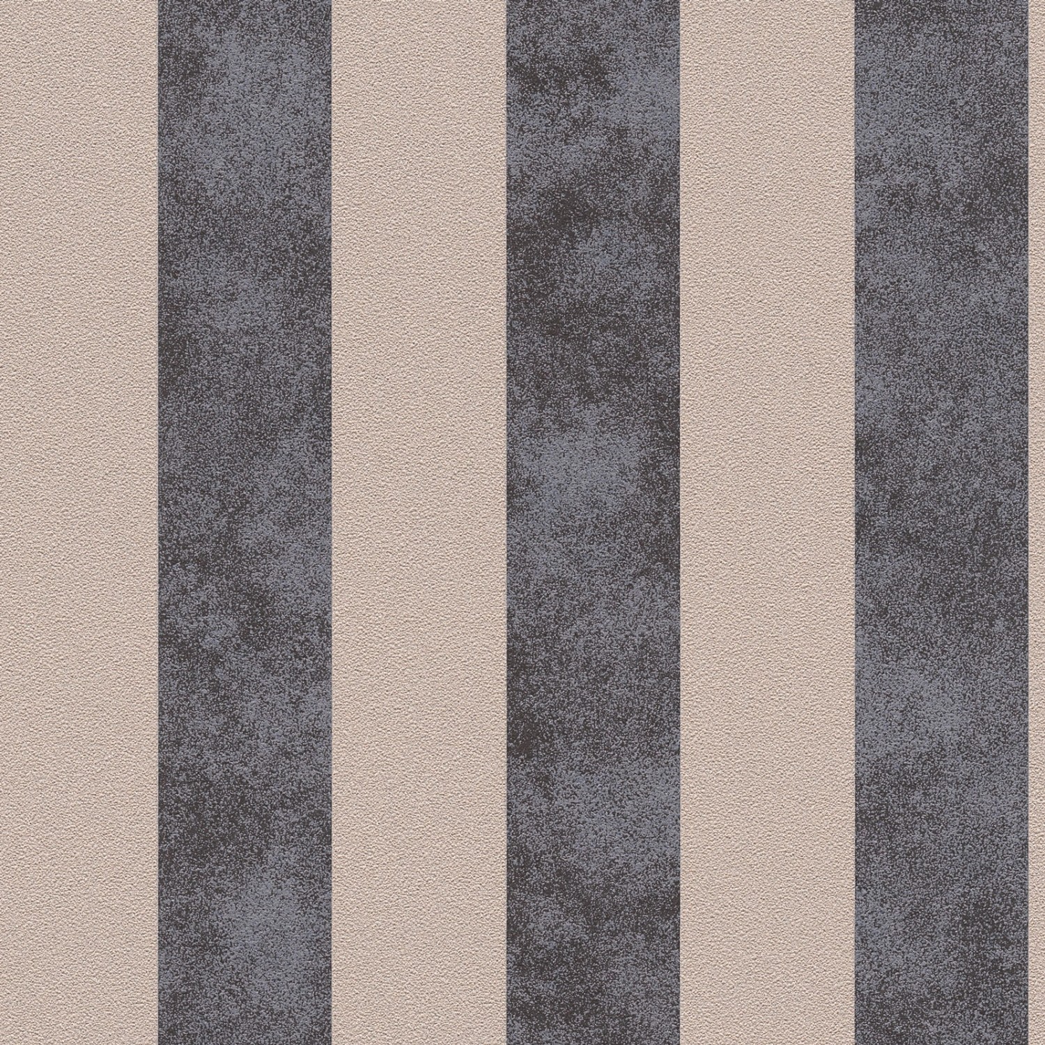 Bricoflor Klassische Tapete mit Streifen Vinyl Wandtapete Grau Beige Gestre günstig online kaufen
