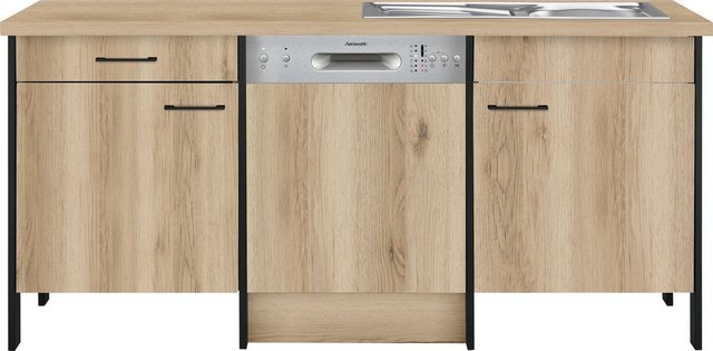 OPTIFIT Spülenschrank "Tokio", 192 cm breit, mit Stahlgestell, mit Vollausz günstig online kaufen