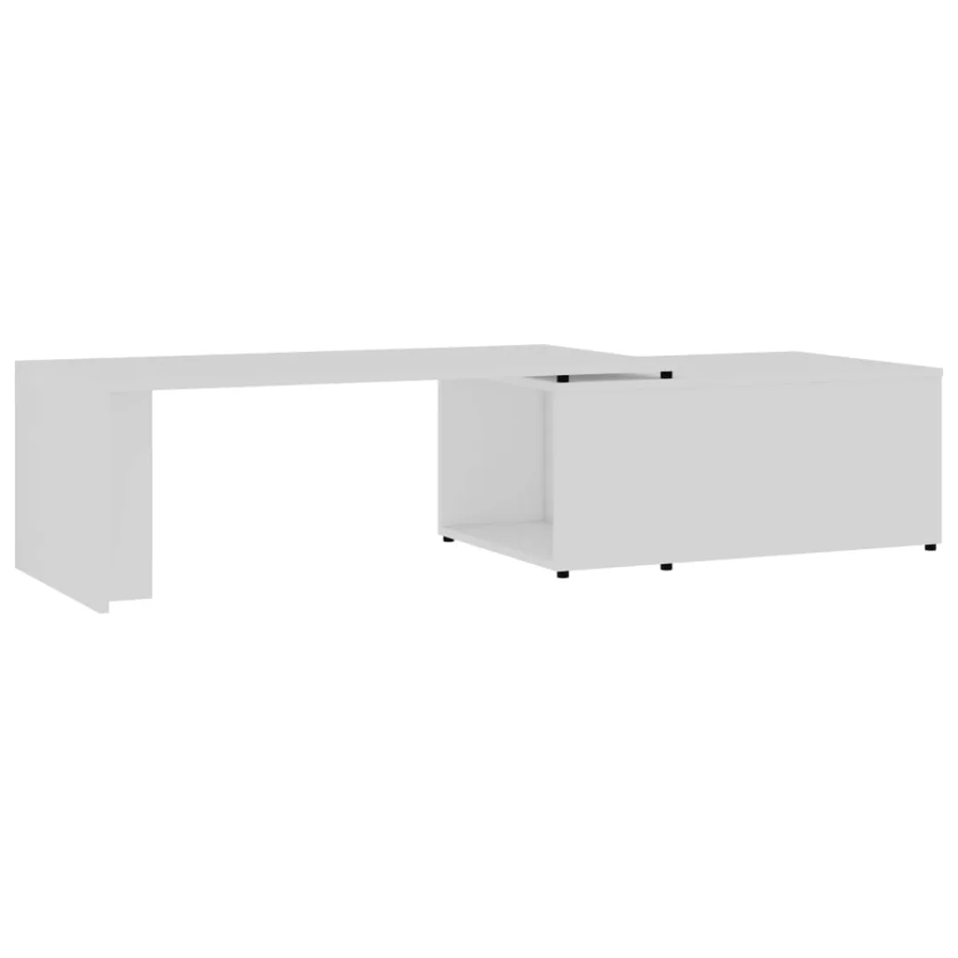 Couchtisch Weiß 150 X 50 X 35 Cm Spanplatte günstig online kaufen