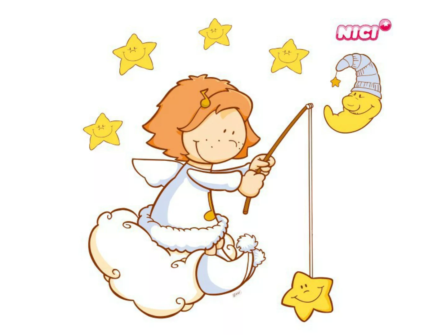 Wandtattoo Kinderzimmer NICI - Little Wingels Lea schöne Träume günstig online kaufen
