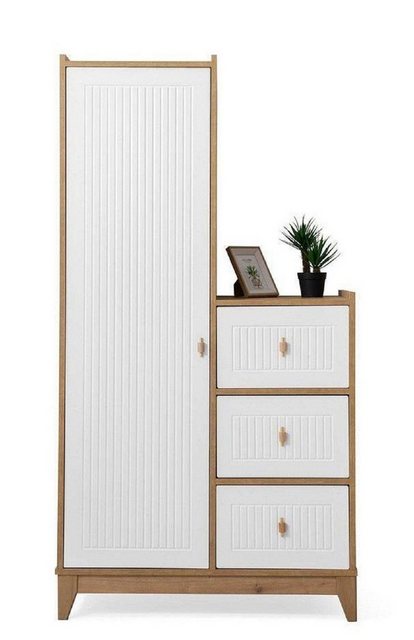 JVmoebel Kleiderschrank Luxuriös Kleiderschrank Weiße Holz Schrank Design K günstig online kaufen