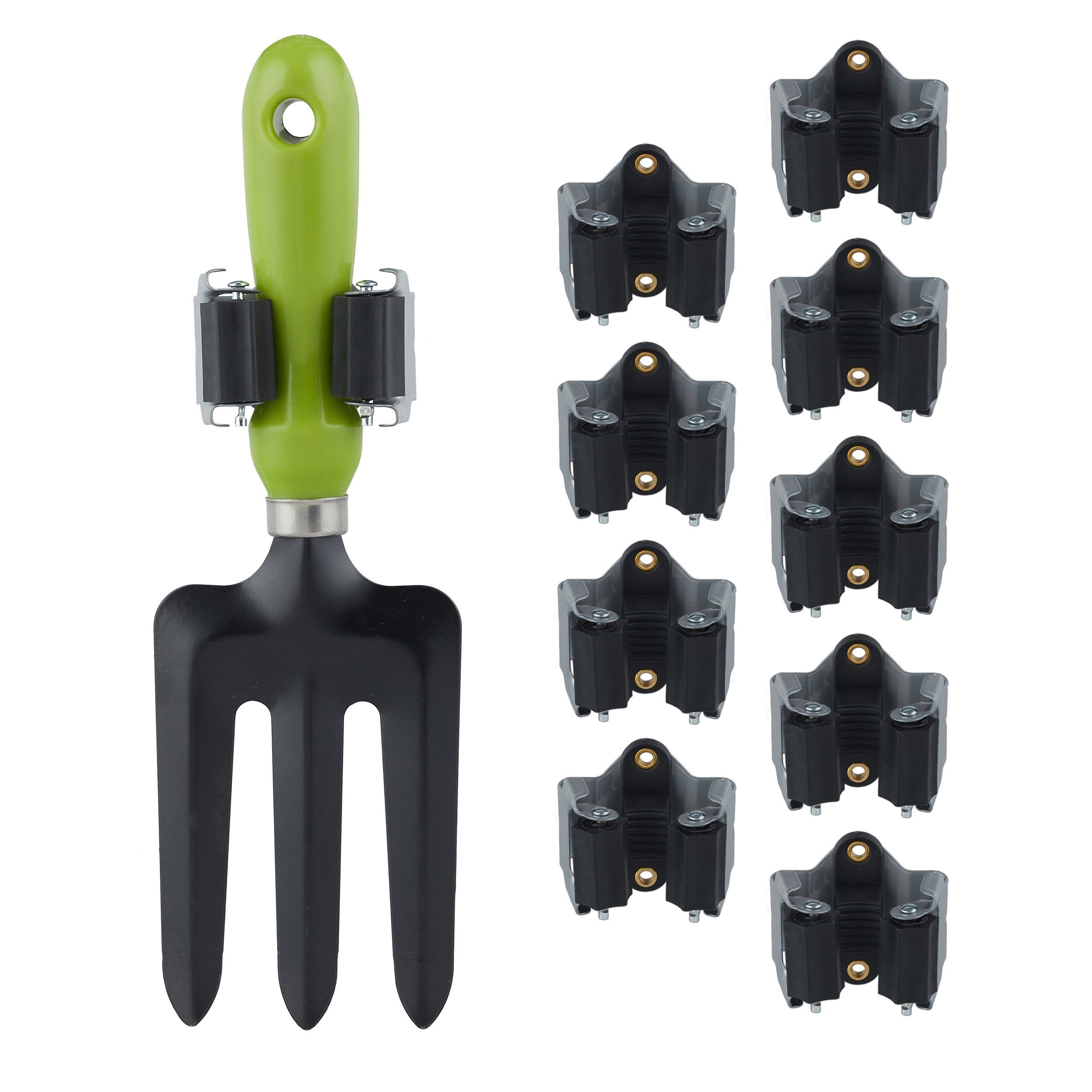 relaxdays Gartengerätehalter Gerätehalter 10er Set günstig online kaufen