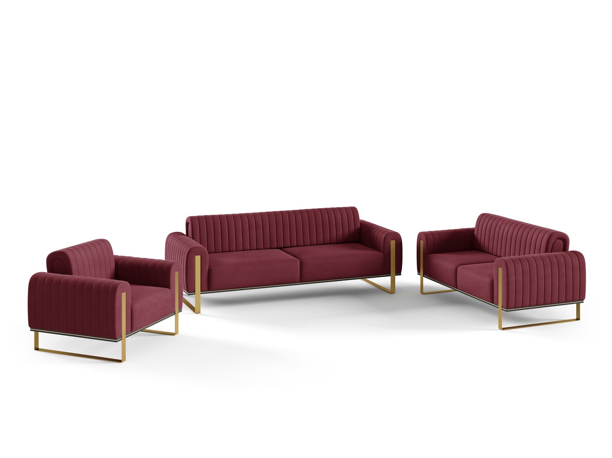 Fun Möbel Polstergarnitur Sofaset Designersofas FUN günstig online kaufen