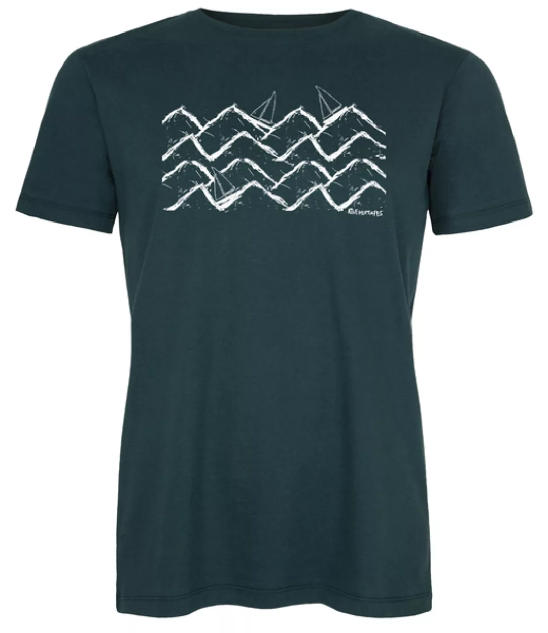 Waves & Boats Unisex T-shirt Aus Biobaumwolle günstig online kaufen