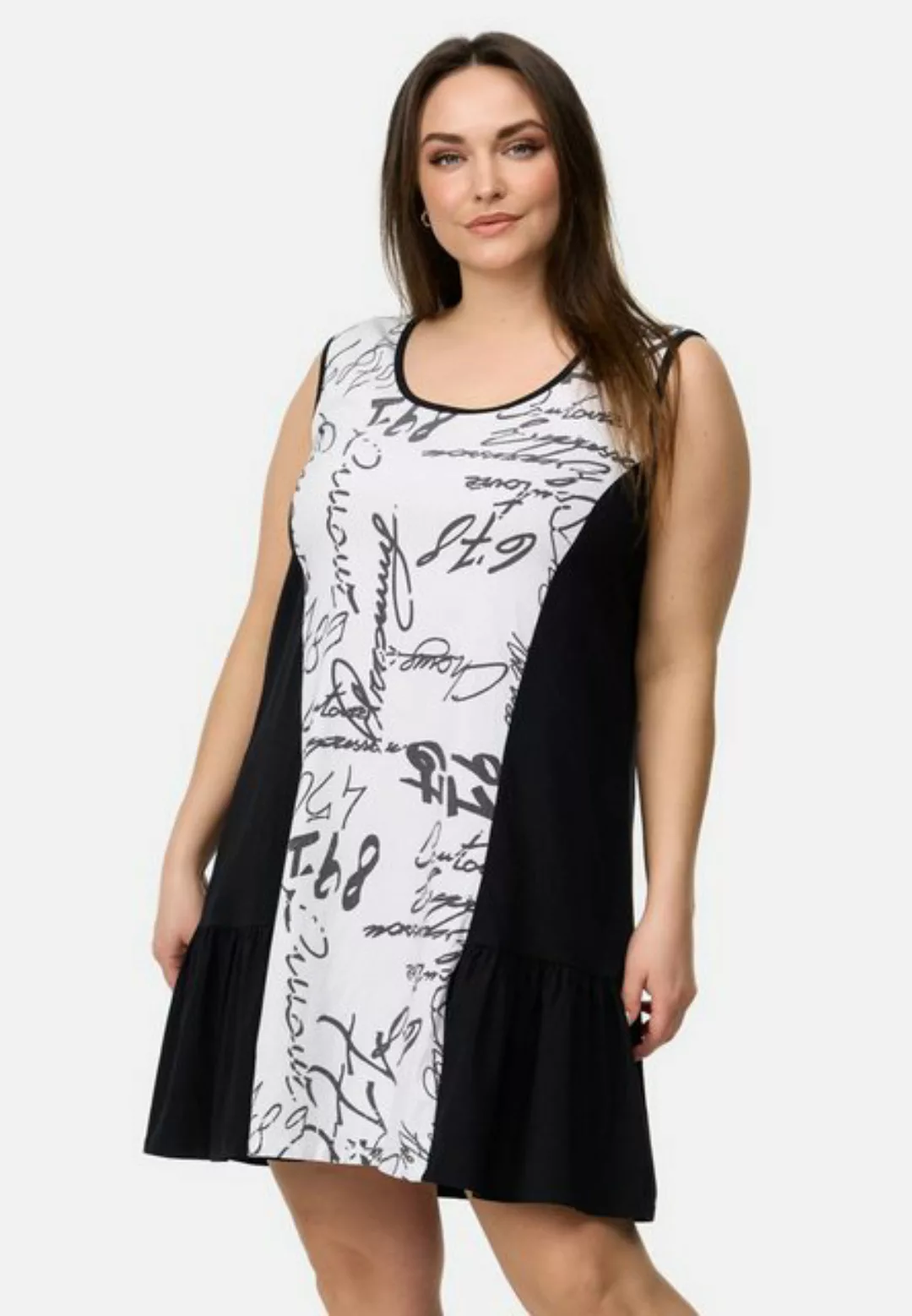Kekoo A-Linien-Kleid Kurzkleid ohne Ärmel aus Stretch 'Vivid' günstig online kaufen