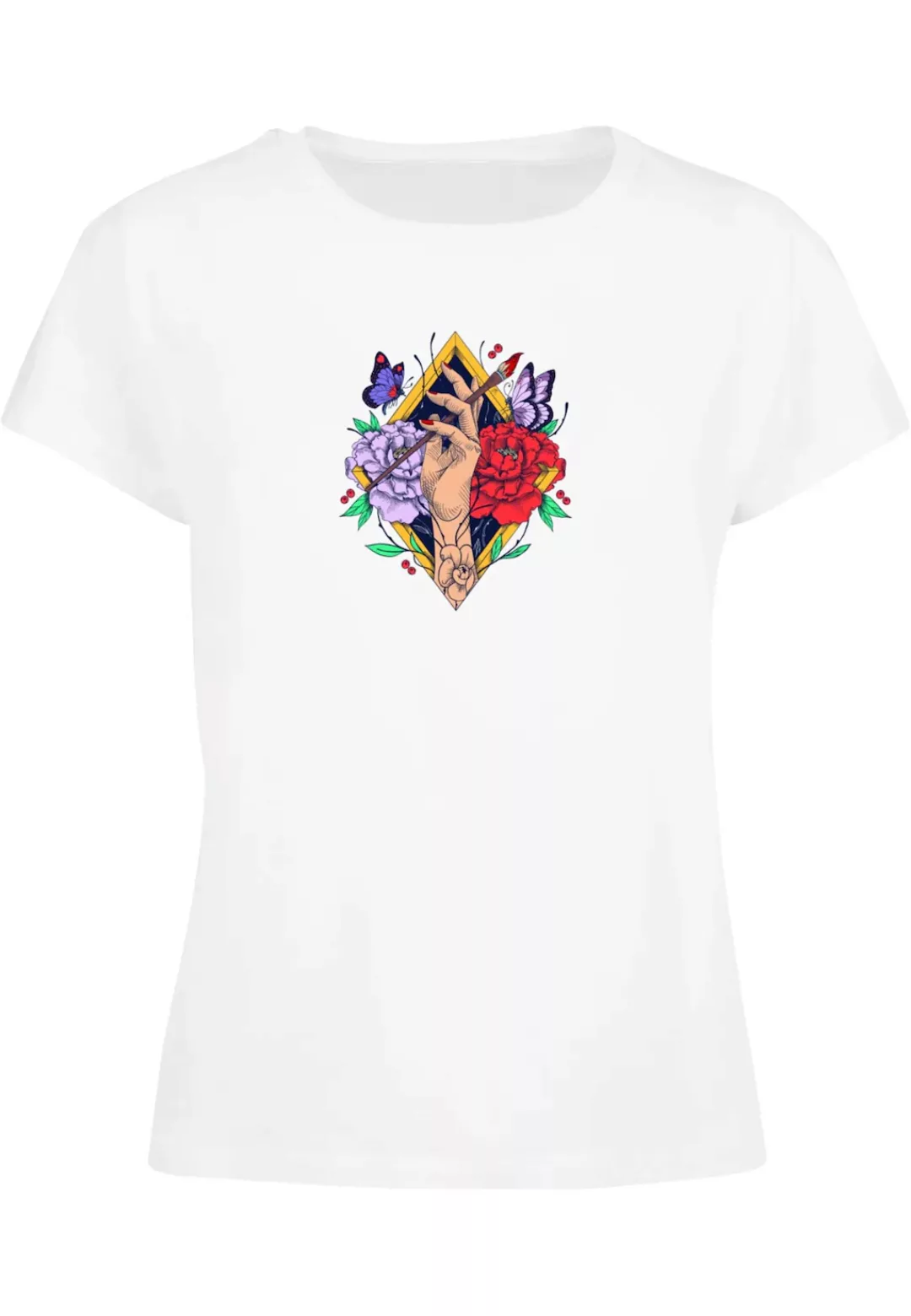 Merchcode T-Shirt "Merchcode Damen Ladies Frida Kahlo - Artist Box Tee" günstig online kaufen