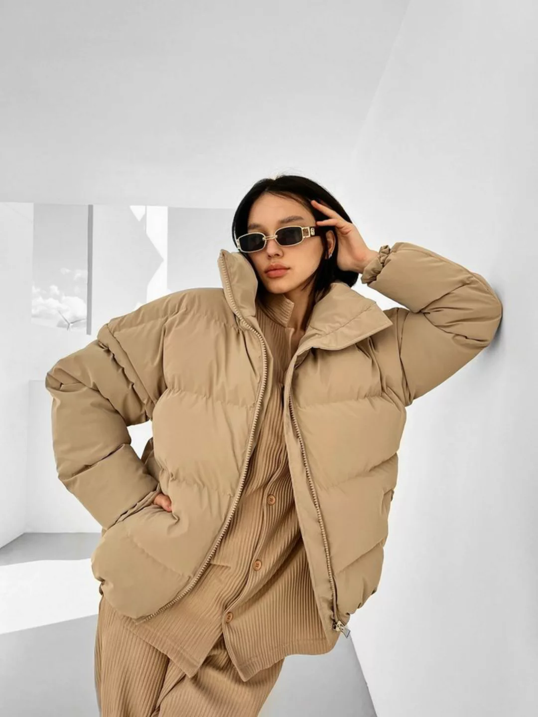 Abluka Winterjacke Oversize Puffer Jacke: Must-Have für den Wintertrend günstig online kaufen