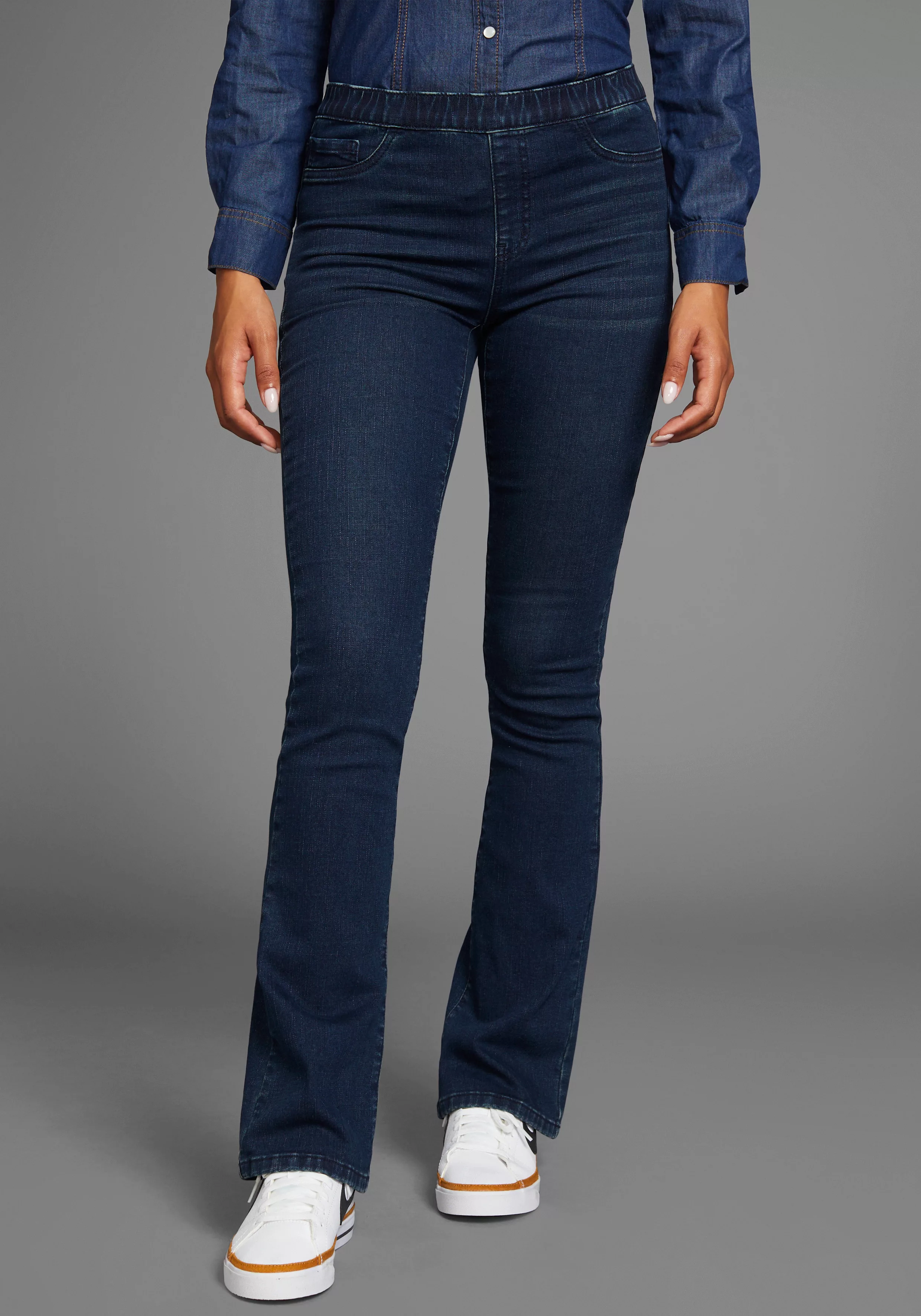 Arizona Jeansjeggings "Bootcut mit leichtem Thermo Effekt", High Waist günstig online kaufen