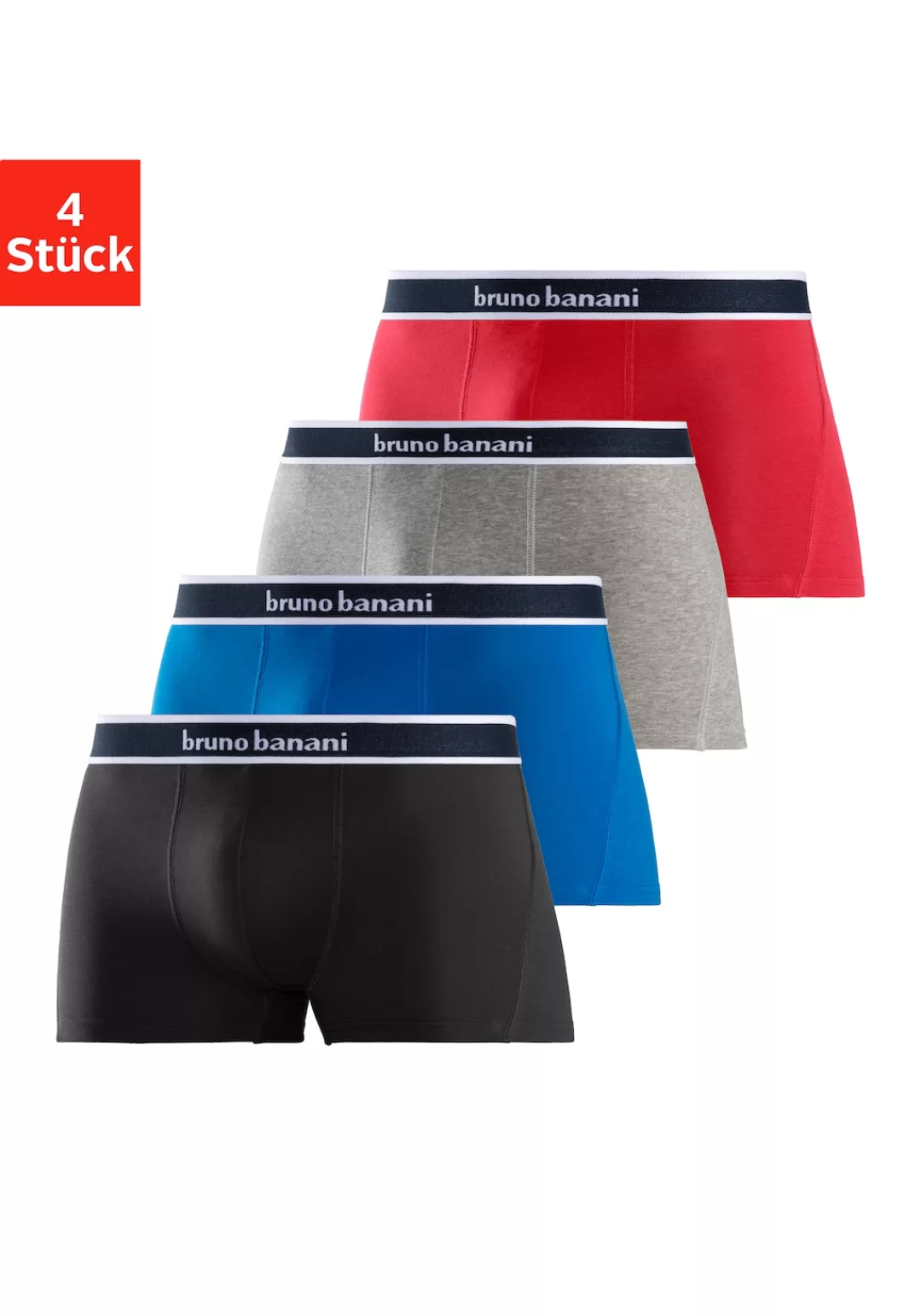 Bruno Banani Boxer, (Packung, 4 St.) günstig online kaufen