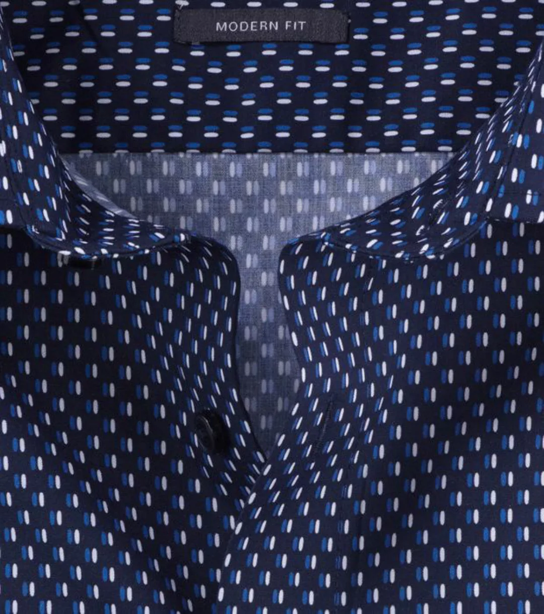OLYMP Luxor Hemd Druck Navy Extra Lange Ärmel - Größe 40 günstig online kaufen