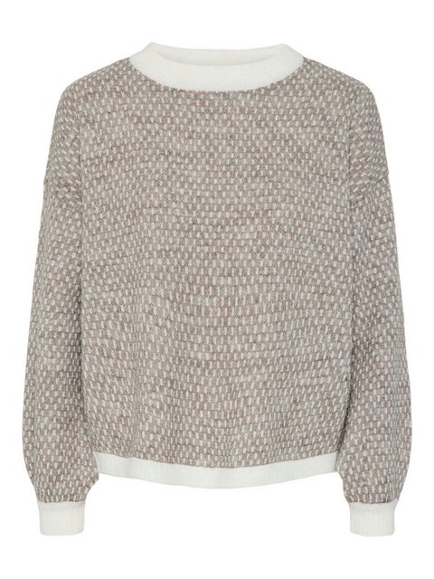 pieces Rundhalspullover PCDILIPPA LS O-NECK KNIT MM günstig online kaufen