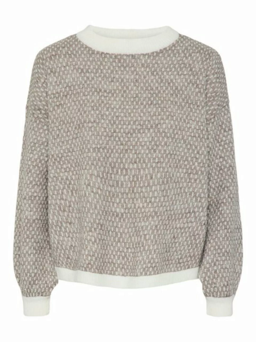 pieces Rundhalspullover PCDILIPPA LS O-NECK KNIT MM günstig online kaufen