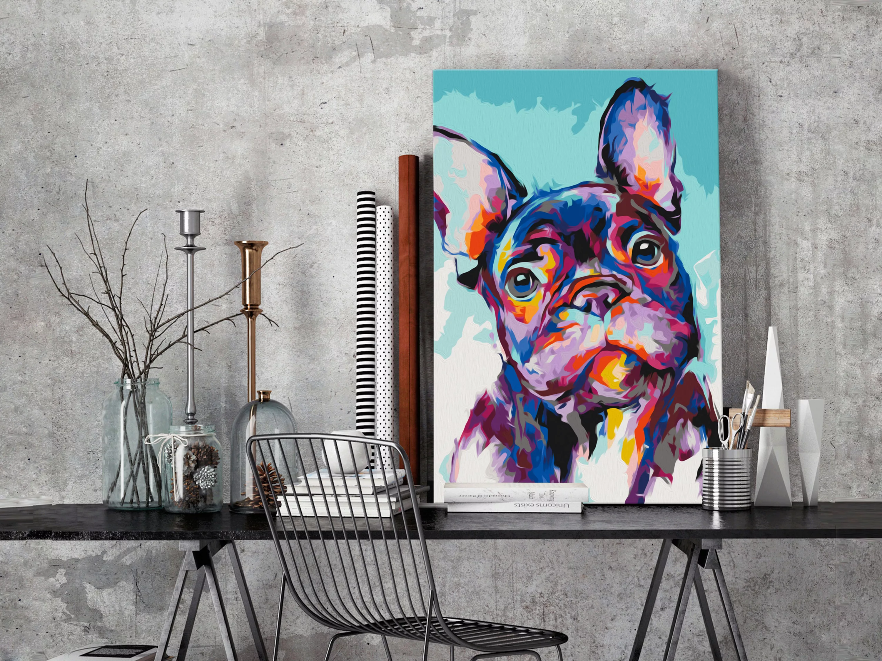 Malen Nach Zahlen - Bulldog Portrait günstig online kaufen