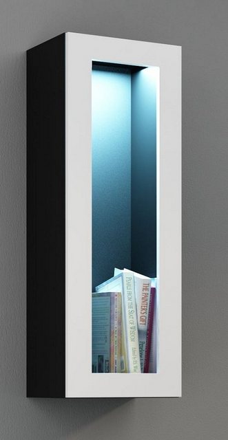 99rooms Vitrine Vago Glas 90 cm (Hängevitrine, Wohnmöbel) inkl. LED-Beleuch günstig online kaufen