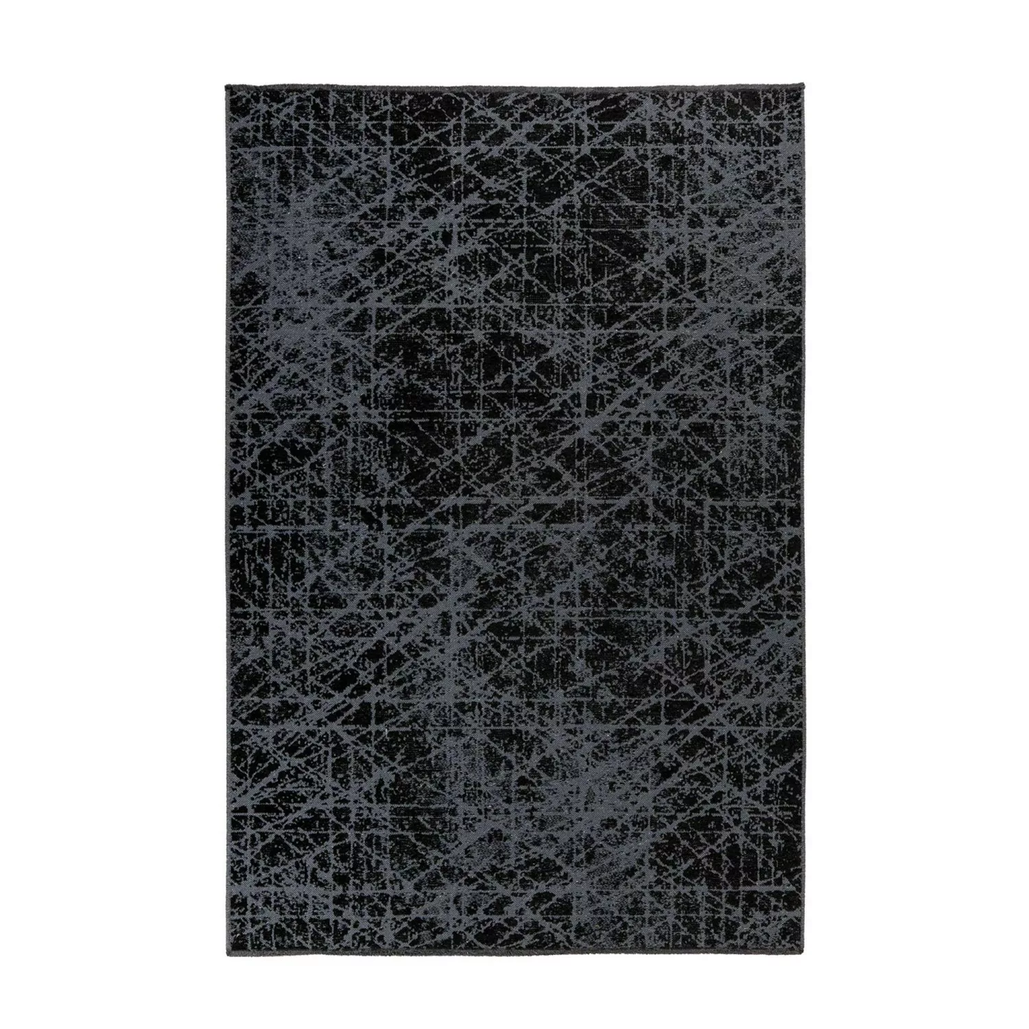 MeGusta Flachflor Teppich UsedLook Modern Grau Polyester 160x230 cm Eva günstig online kaufen