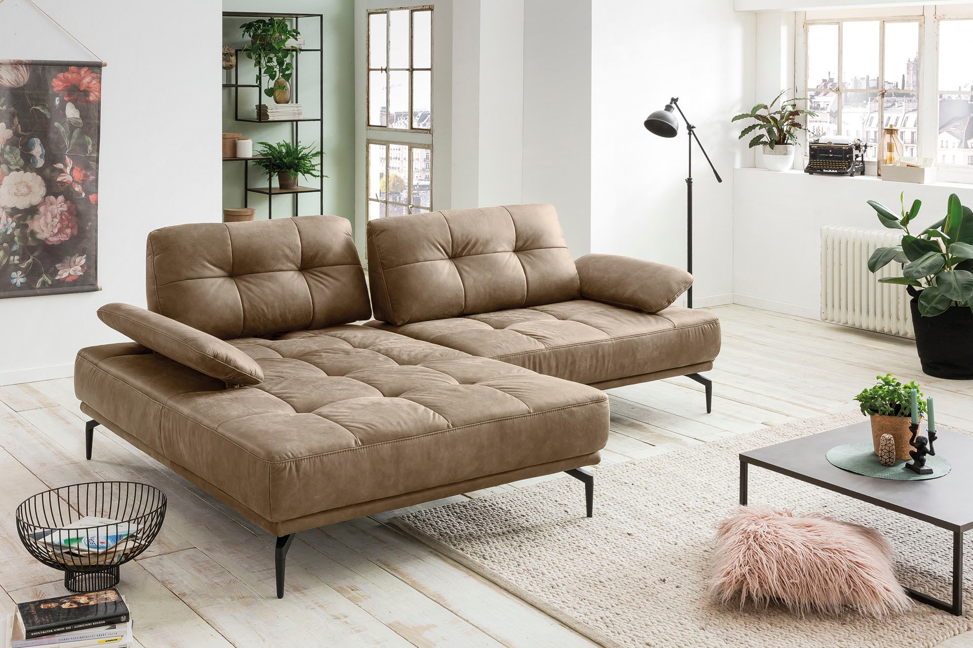 exxpo - sofa fashion Ecksofa "Falcone, Komfortsofa, elegant und bequem, mod günstig online kaufen