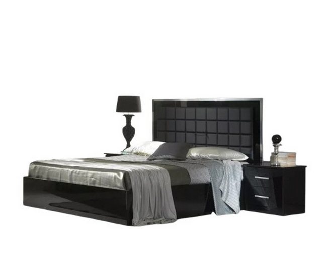 Xlmoebel Bett Bett Modern Schwarz Schlafzimmer Doppelbett Holz Designer (1- günstig online kaufen