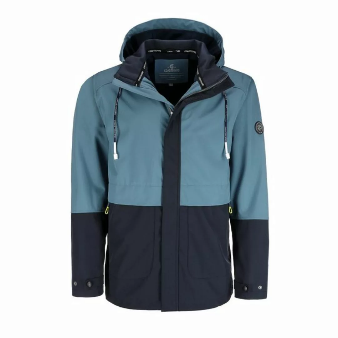 Coastguard Softshelljacke Herren Outdoor-Jacke zweifarbig – Jacke mit abneh günstig online kaufen