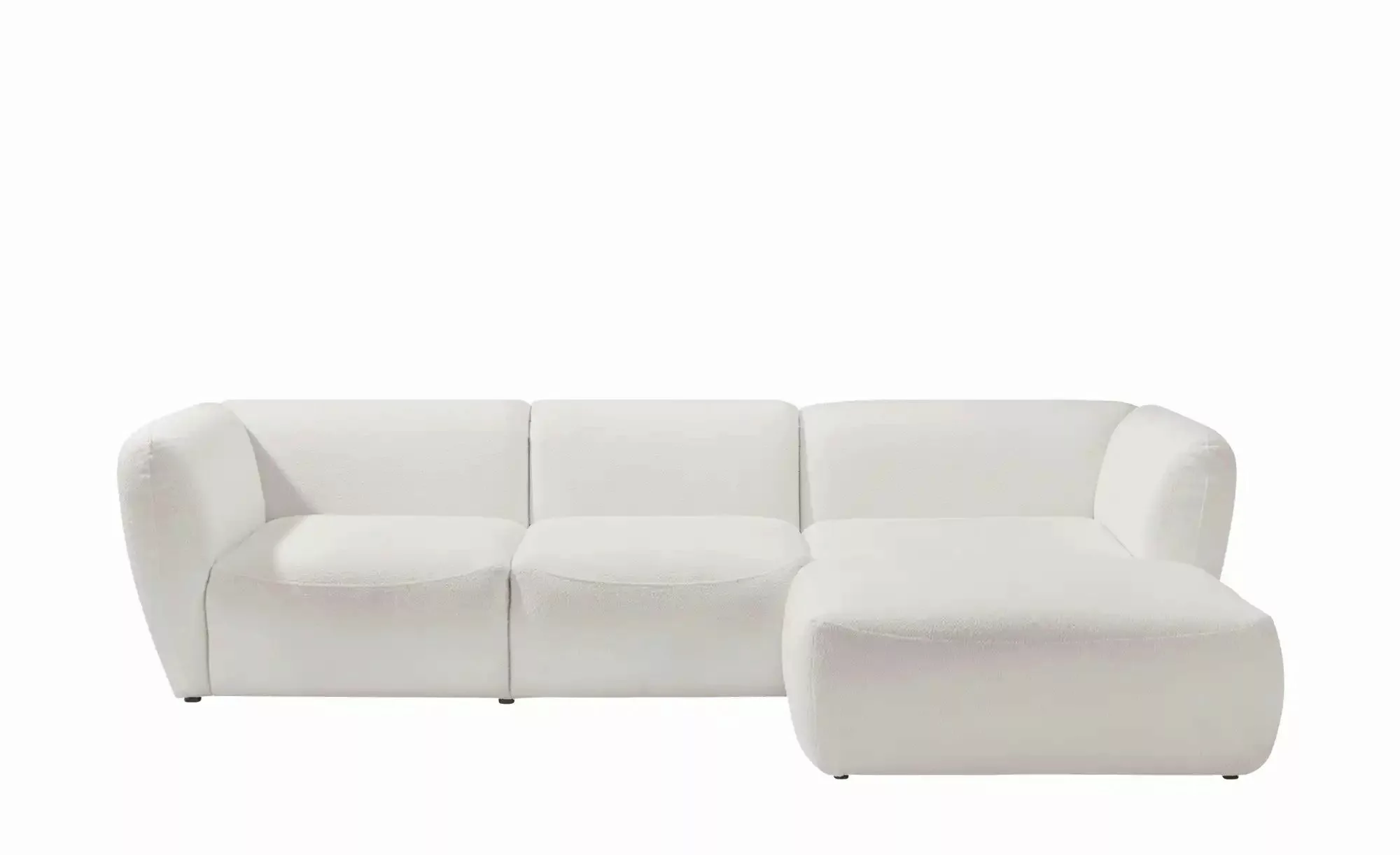 switch Ecksofa in Bouclé Candelo ¦ weiß ¦ Maße (cm): B: 306 H: 75 T: 172.0 günstig online kaufen