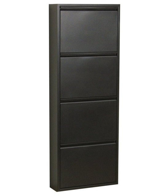 ebuy24 Schuhschrank Pisa Schuhschrank mit 4 Klappen/ Türen in Metall s günstig online kaufen