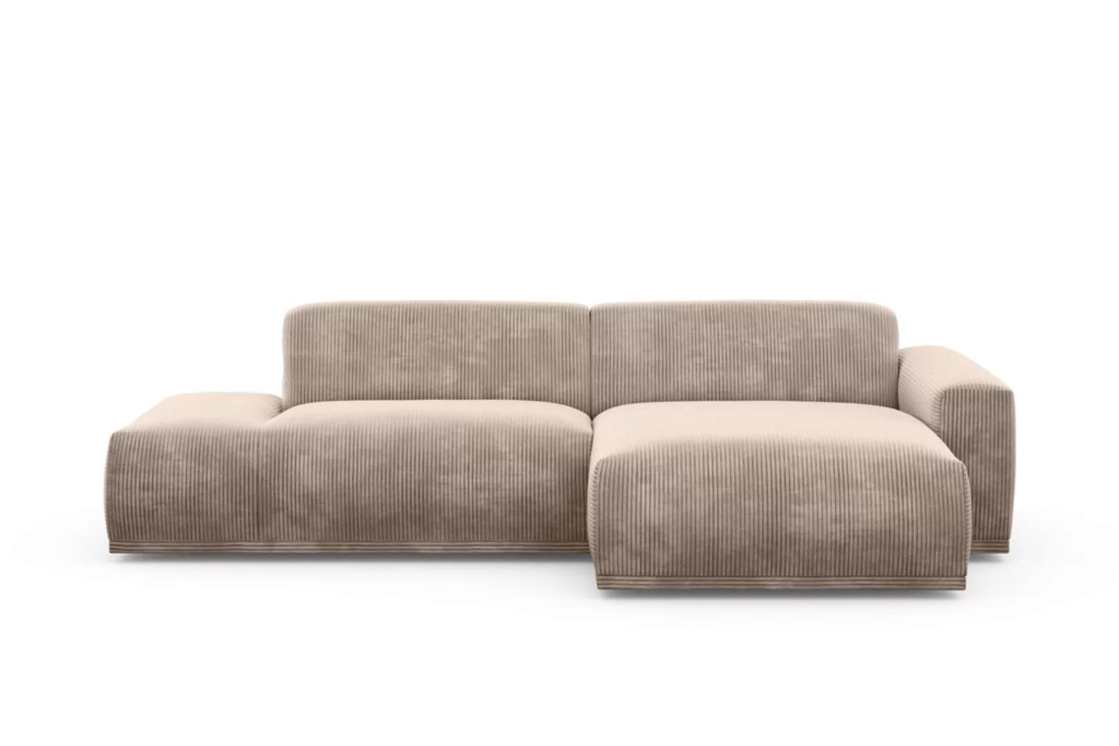 TRENDMANUFAKTUR Ecksofa Braga, aus 2 Teilen, moderner Cord-Stoff günstig online kaufen
