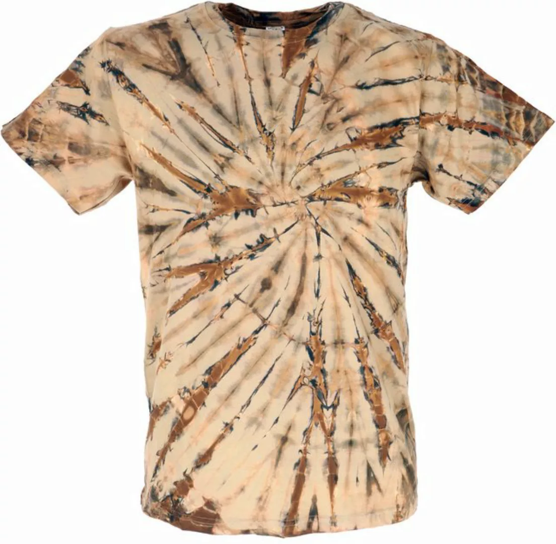 Guru-Shop T-Shirt Batik T Shirt, Herren Kurzarm Tie Dye Shirt -.. Handarbei günstig online kaufen