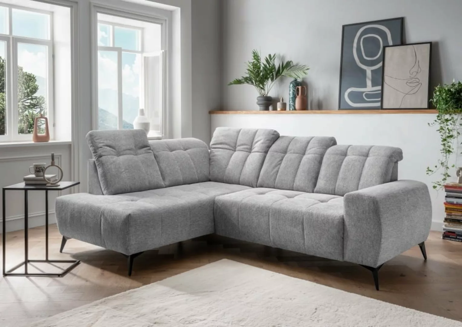 Myhomelando Ecksofa Summer Corto, mit Elektrofunktion, verstellbare Kopfleh günstig online kaufen