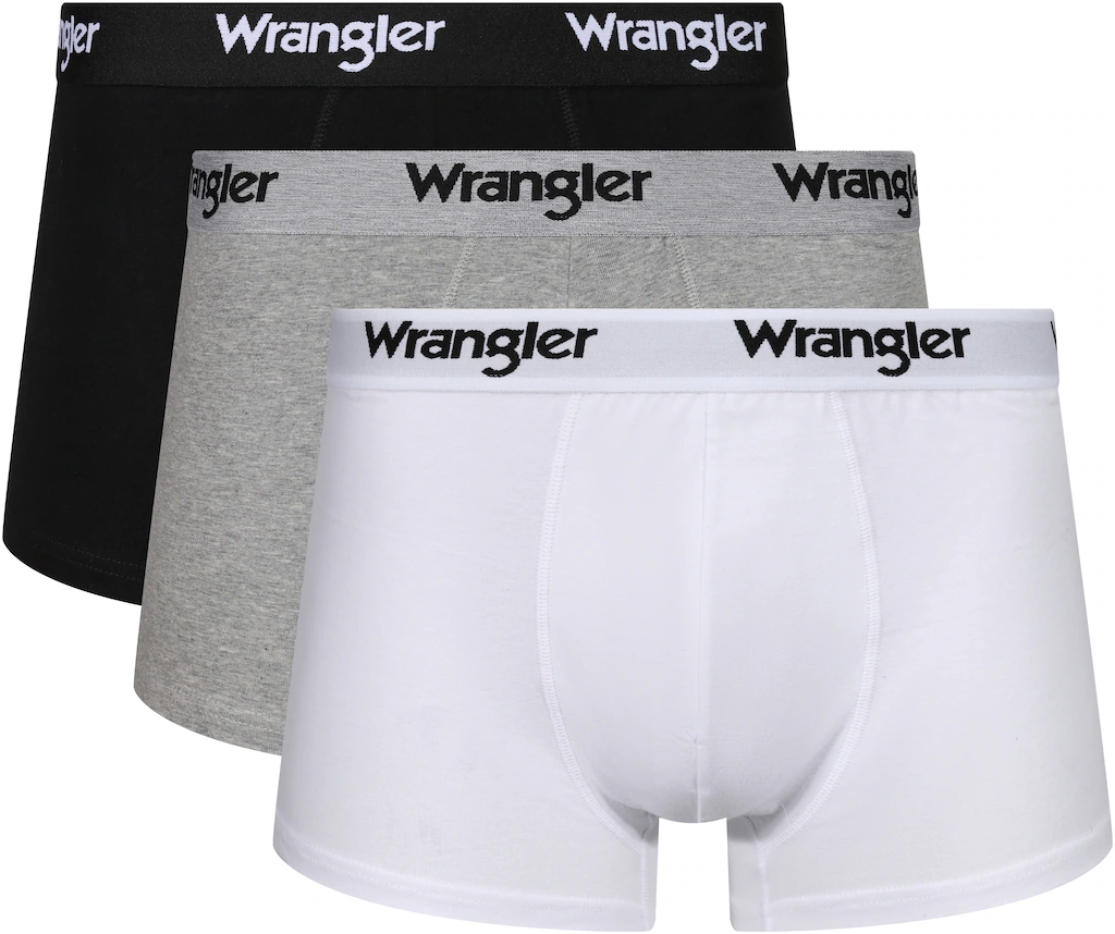 Wrangler Boxer "MASSON", (3er Pack), dehnbarer, elastischer Logobund günstig online kaufen